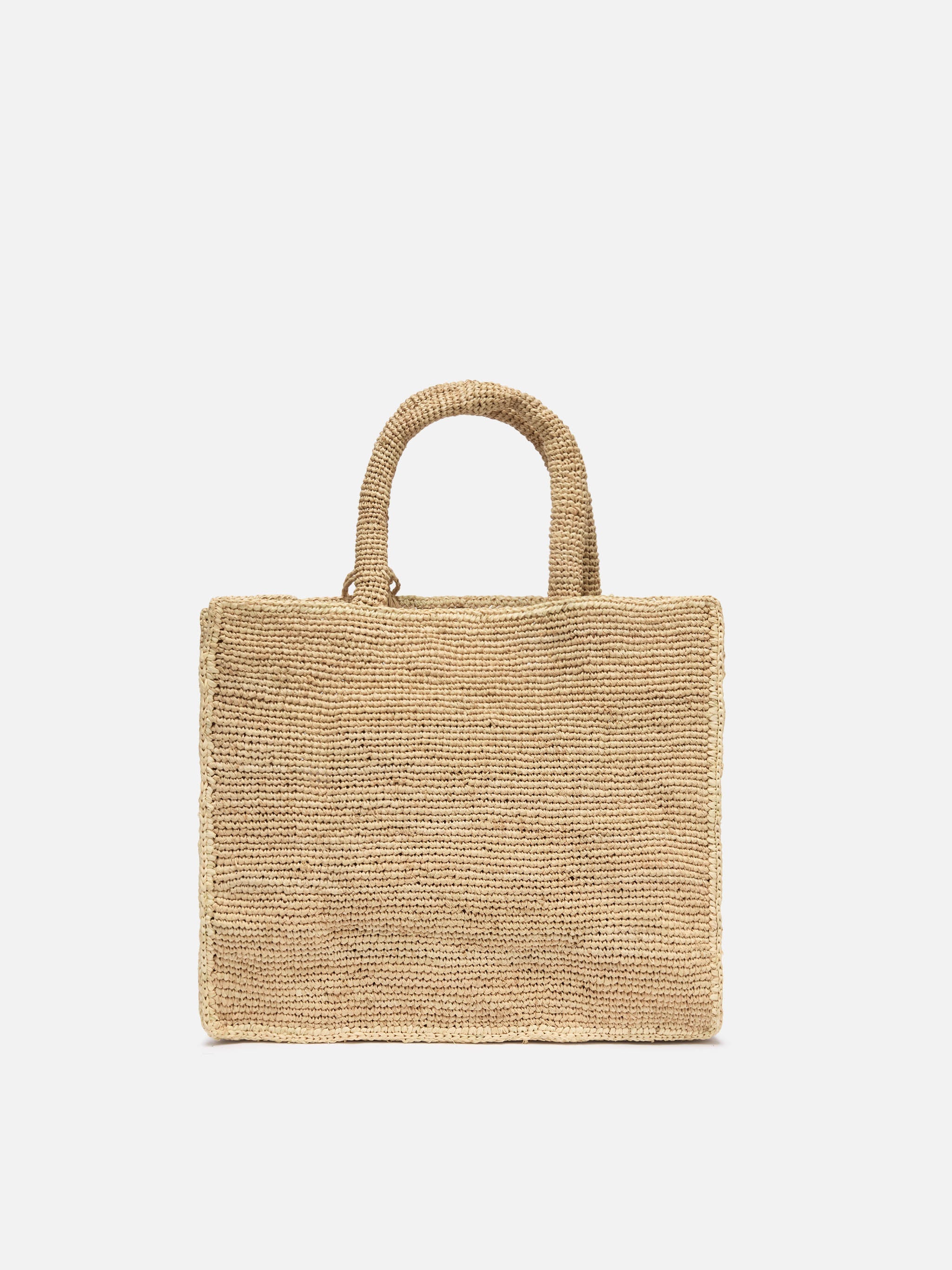 Colette Raffia Handbag With Logo Embroidery __single__ Bag