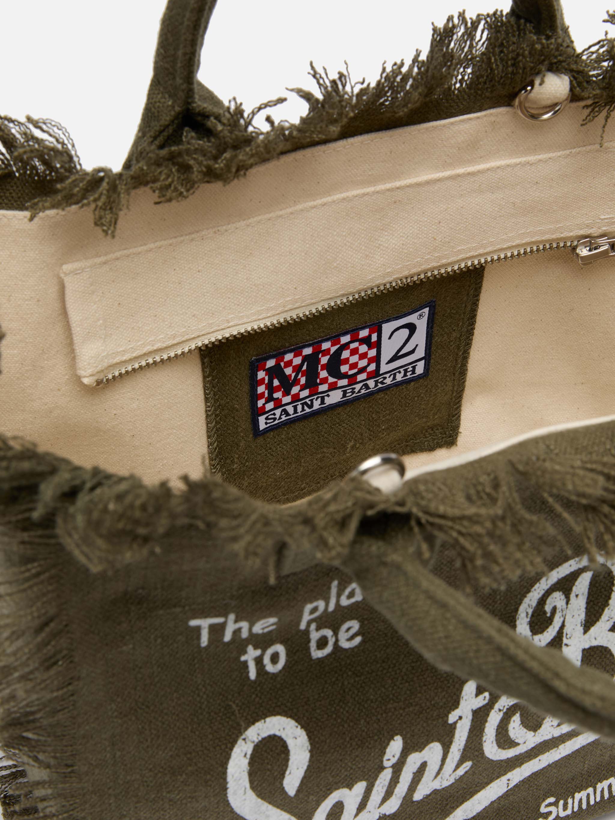 Colette Military Green Handbag Linen Bag