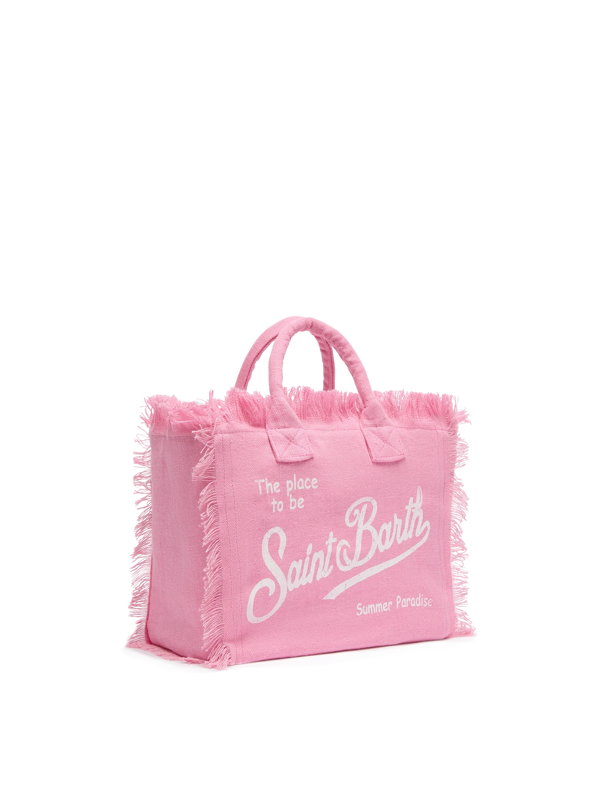 Pink Solid Linen Colette Bag