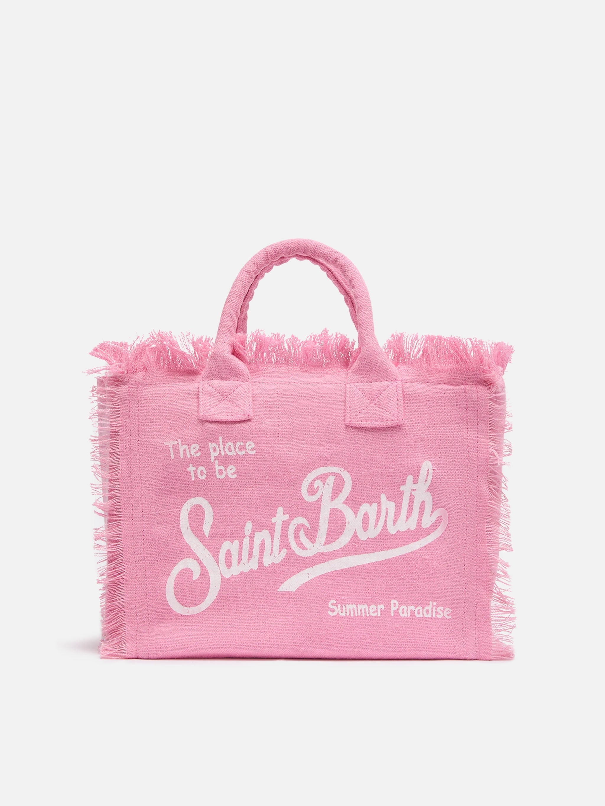 Pink Solid Linen Colette Bag