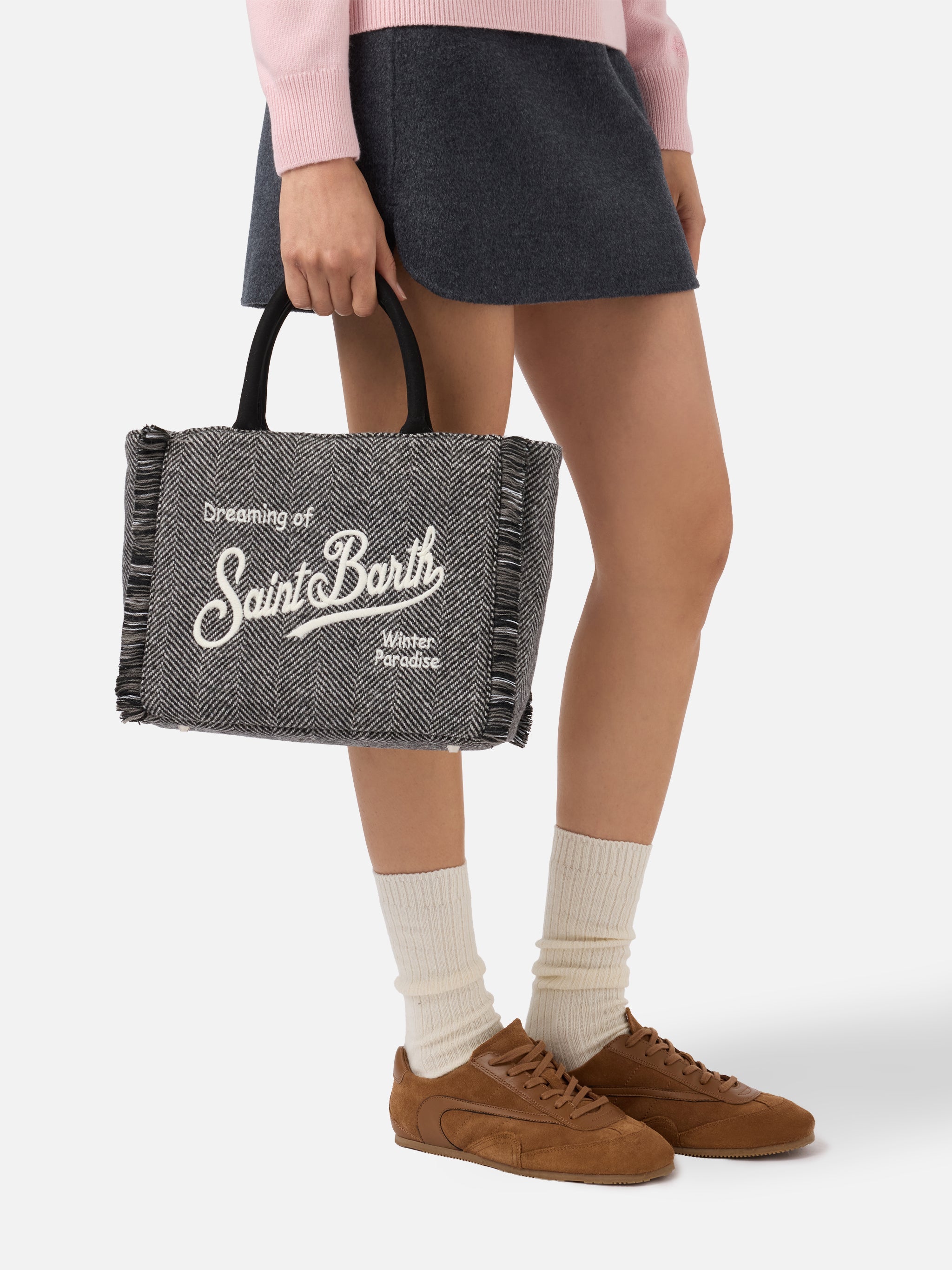 Colette Wool Handbag In Herringbone Blend __single__ Bag