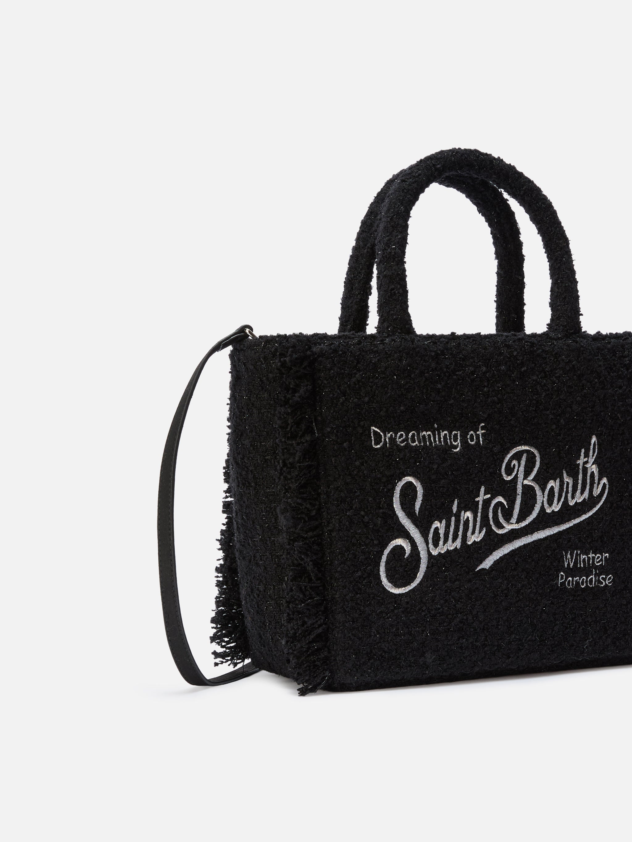 Colette Tweed Handbag In Black Wool Blend __single__ Bag