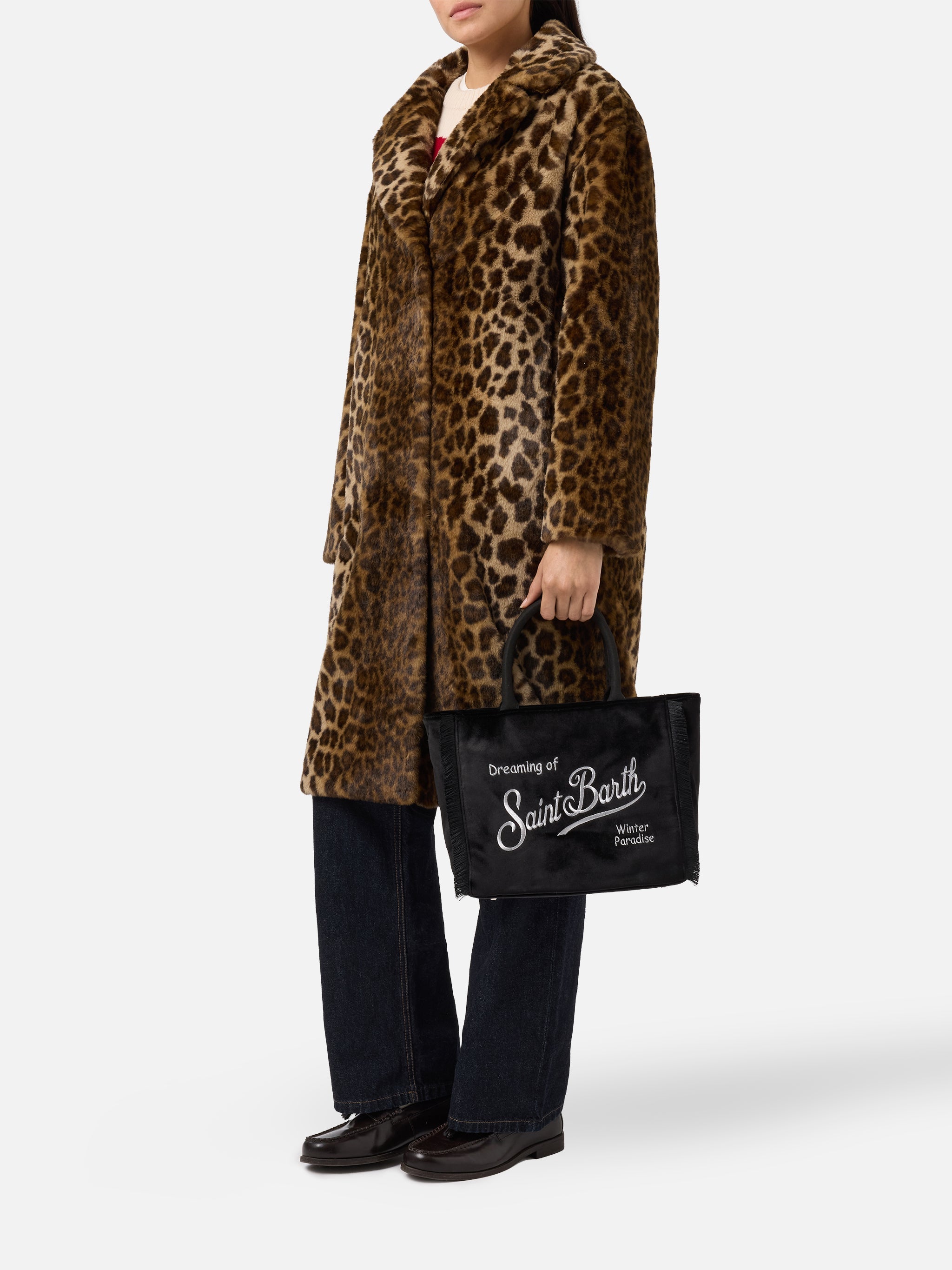 Colette Velvet Handbag Black Bag