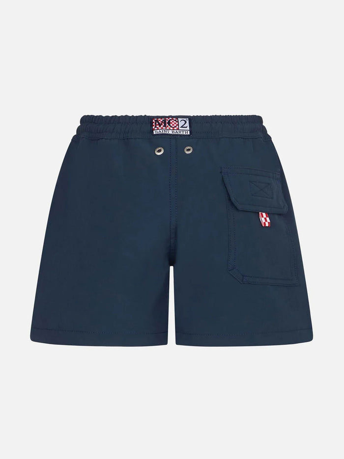 Boy Comfort Navy Blue Swim Shorts __single__ Swimshort