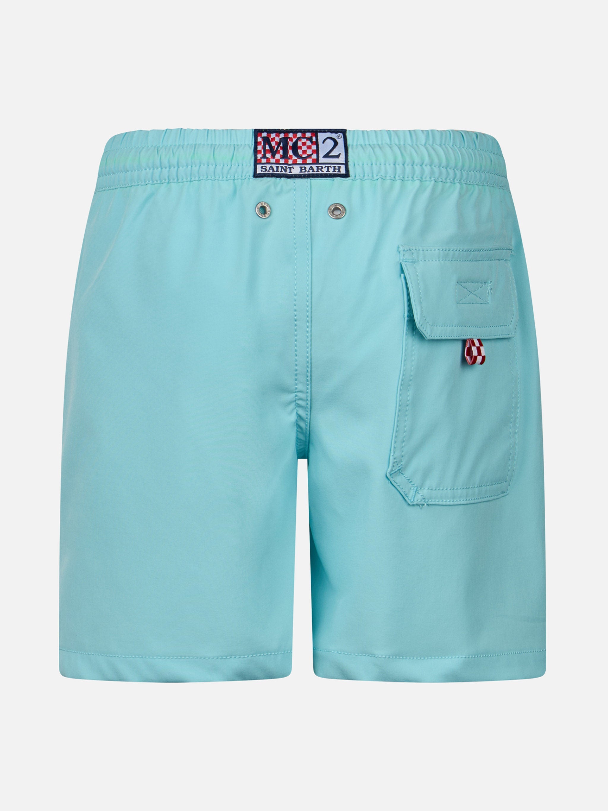 Boy Comfort Swim Shorts With King Of The Beach Embroidery __single__ Swimshort