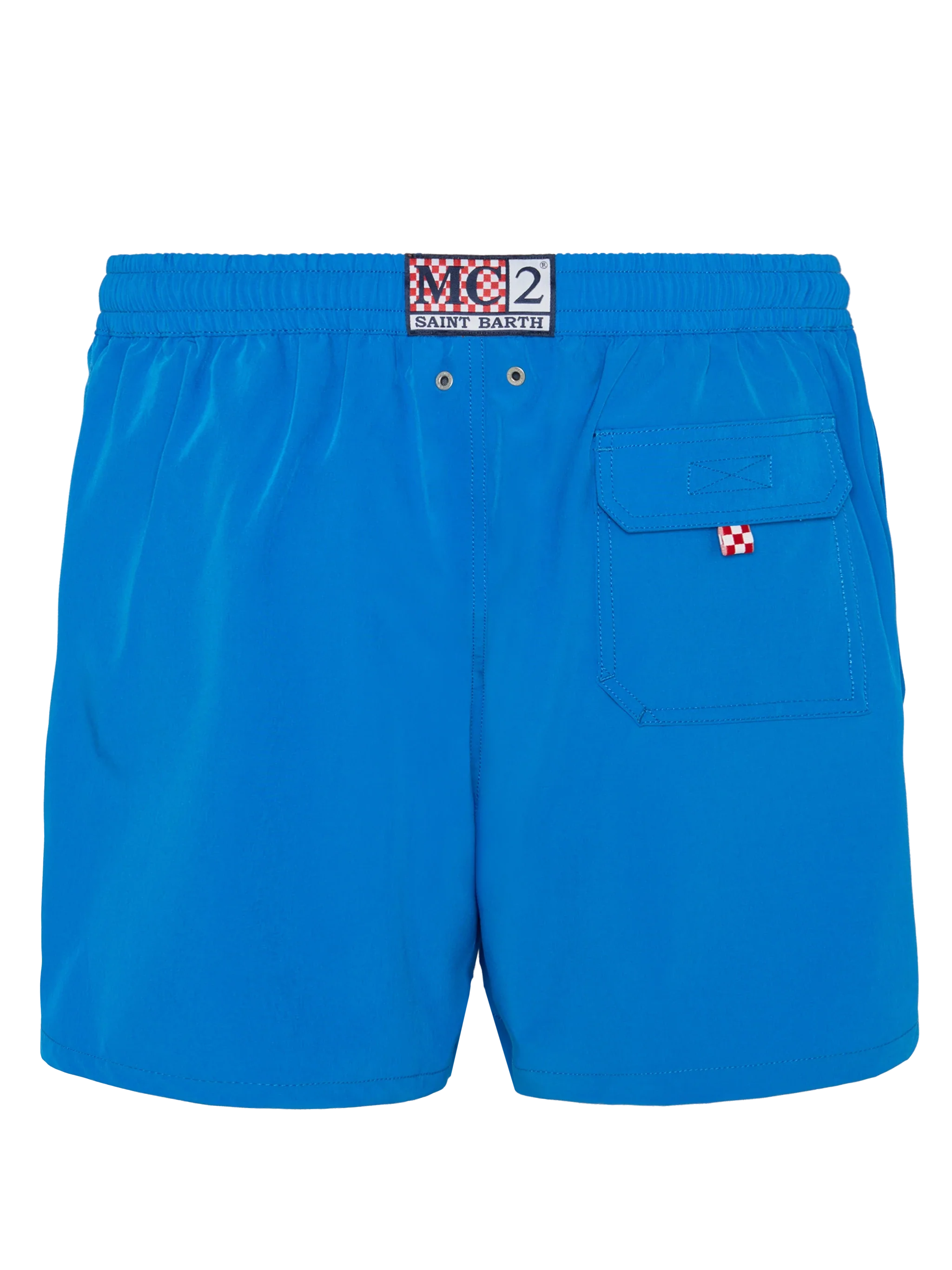 Bluette Comfort Swim Shorts With St. Barth Embroidery Blue Swimshort