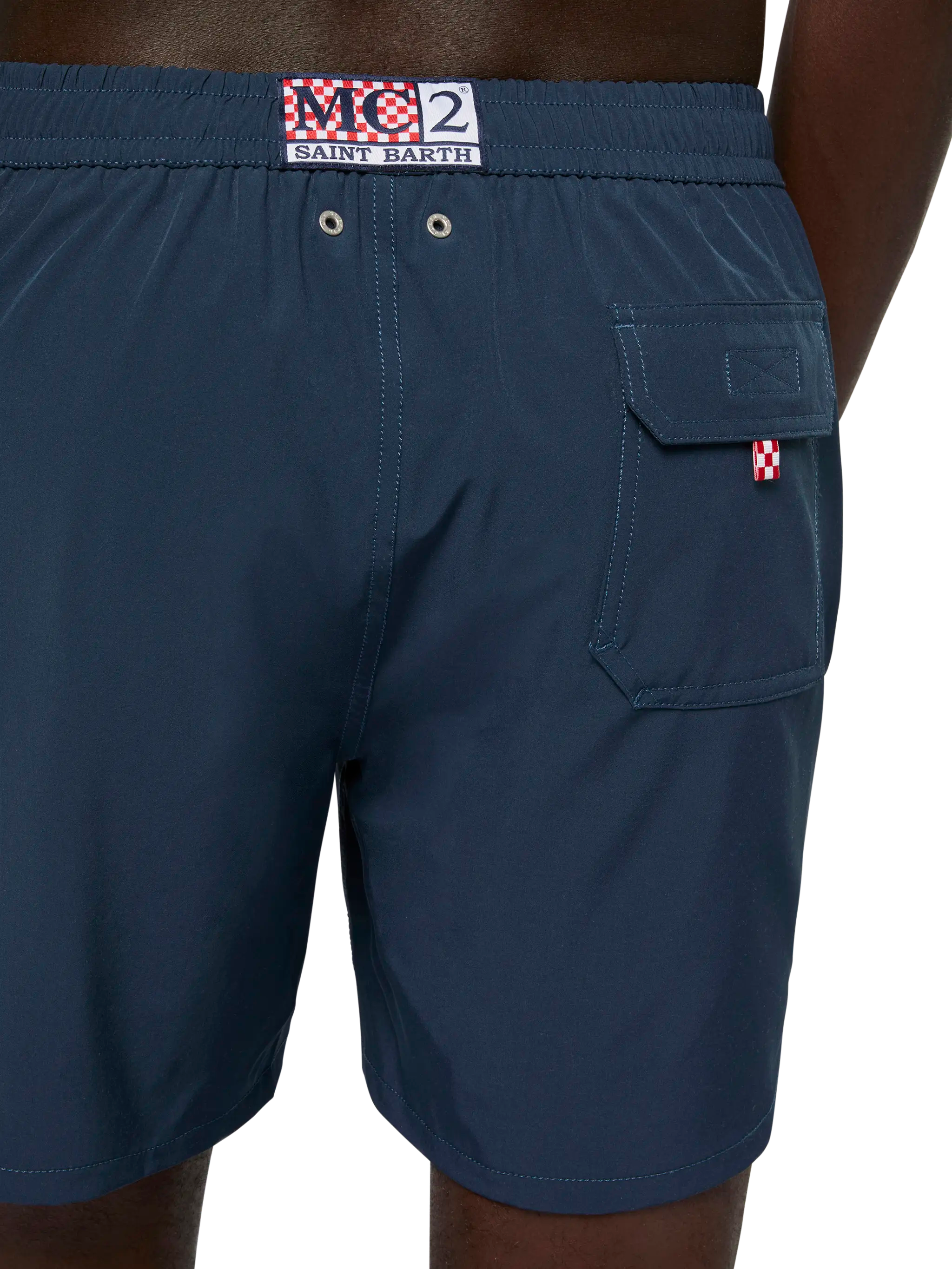 Navy Blue Comfort Swim Shorts With Sapore Di Mare Embroidery | Special Edition Swimshort