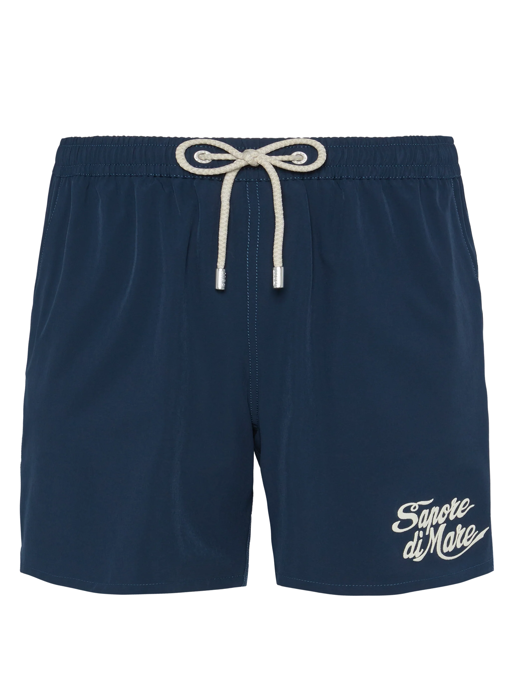 Navy Blue Comfort Swim Shorts With Sapore Di Mare Embroidery | Special Edition Swimshort