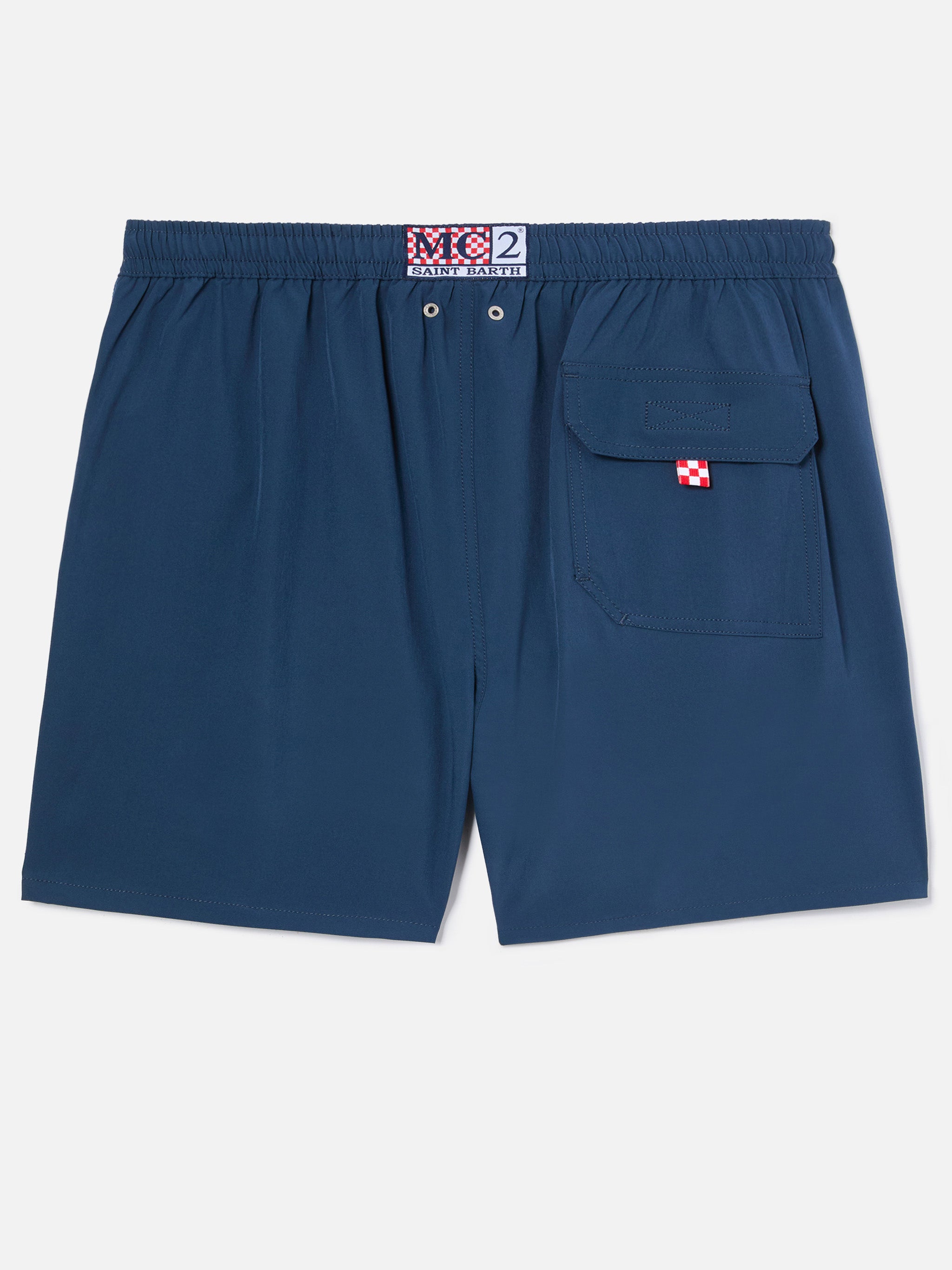 Comfort Swim Shorts Blue With Sapore Di Mare Embroidery | Special Edition Swimshort