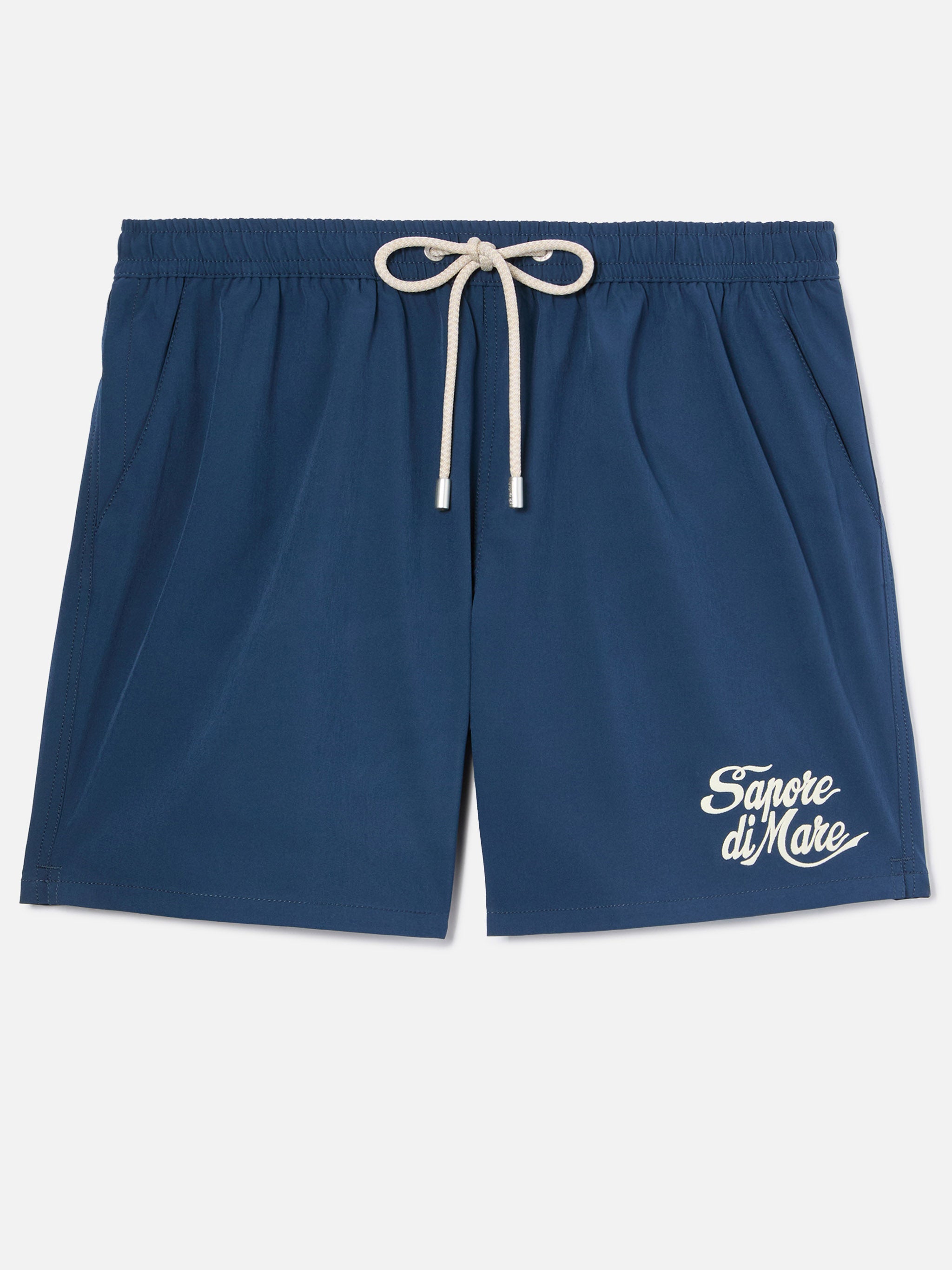 Comfort Swim Shorts Blue With Sapore Di Mare Embroidery | Special Edition Swimshort