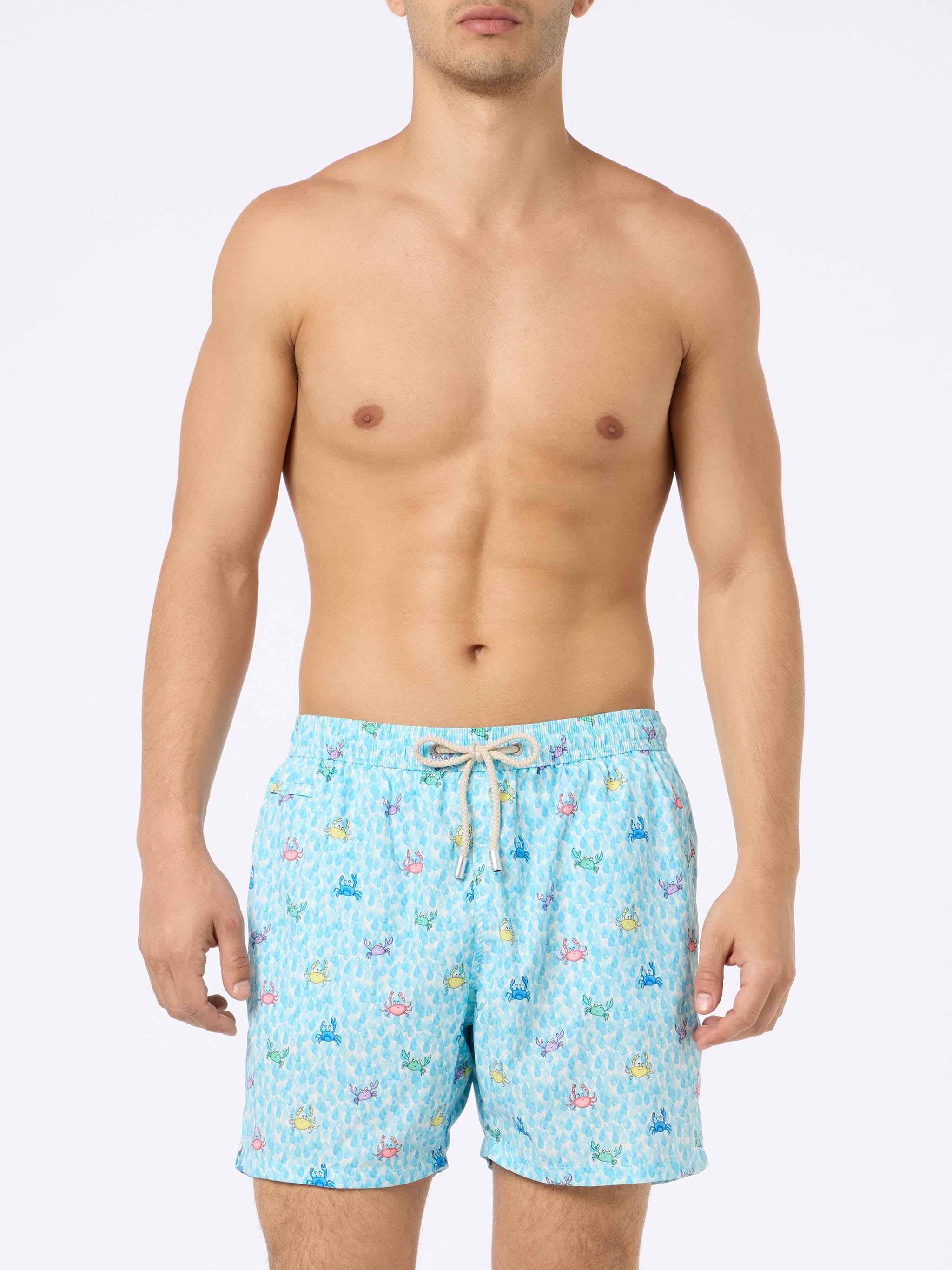 Comfort Light Swim Shorts With Crabs Print __single__ Swimshort