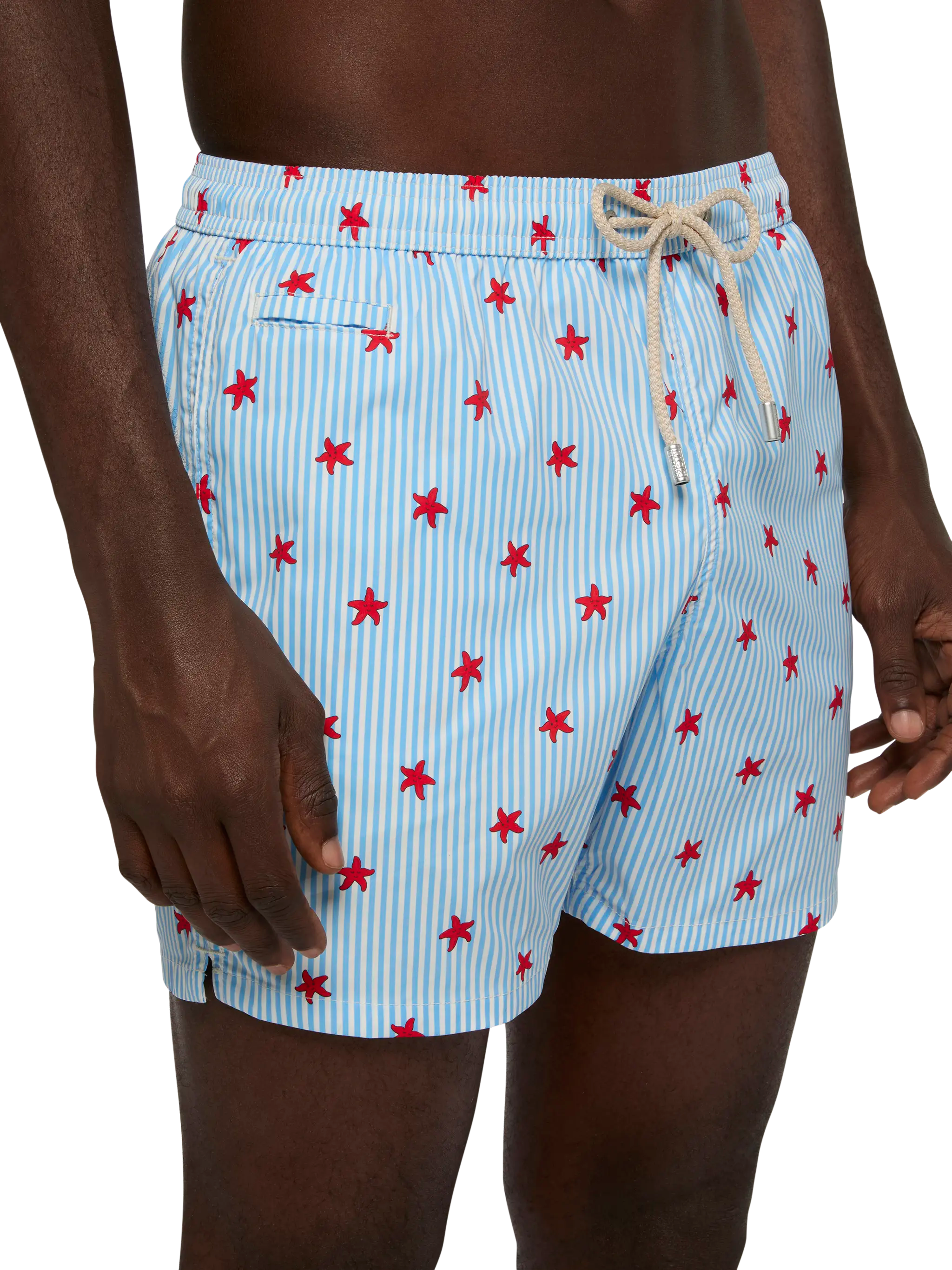 Comfort Light Swim Shorts With Starfish Print Blue Swimshort