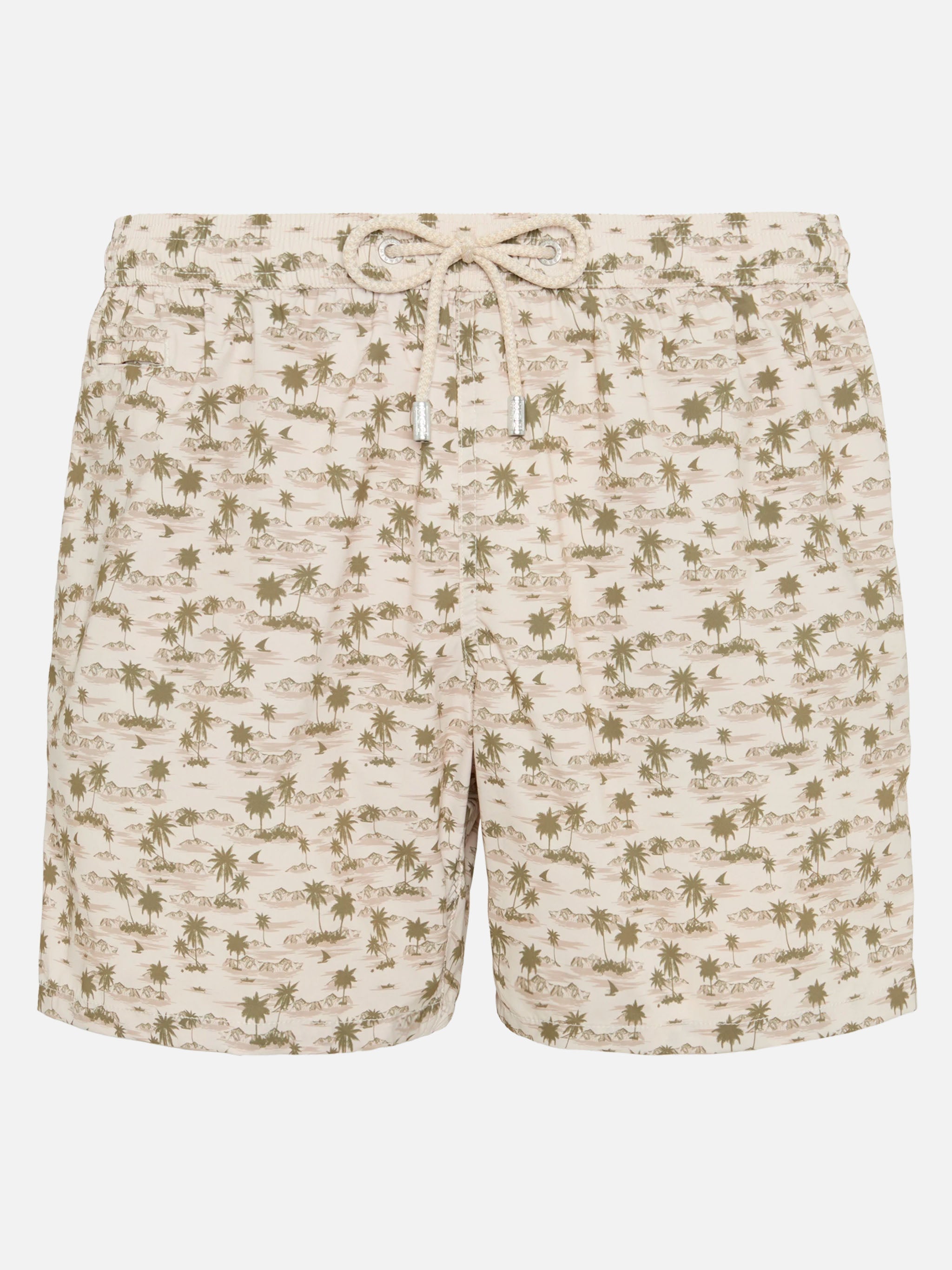 Comfort Light Swim Shorts With Beach Print __single__ Swimshort