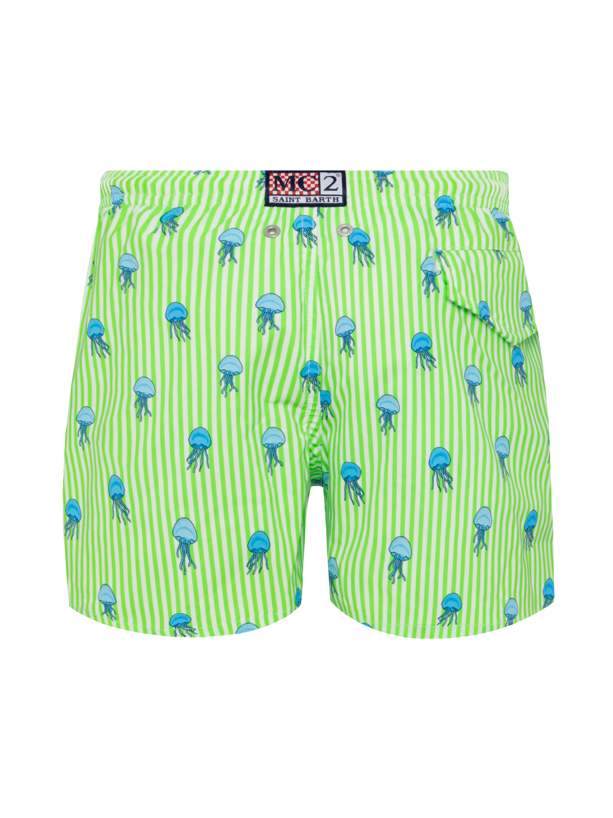 Comfort Light Jr Swim Shorts With Jelly Fish Print Green Swimshort