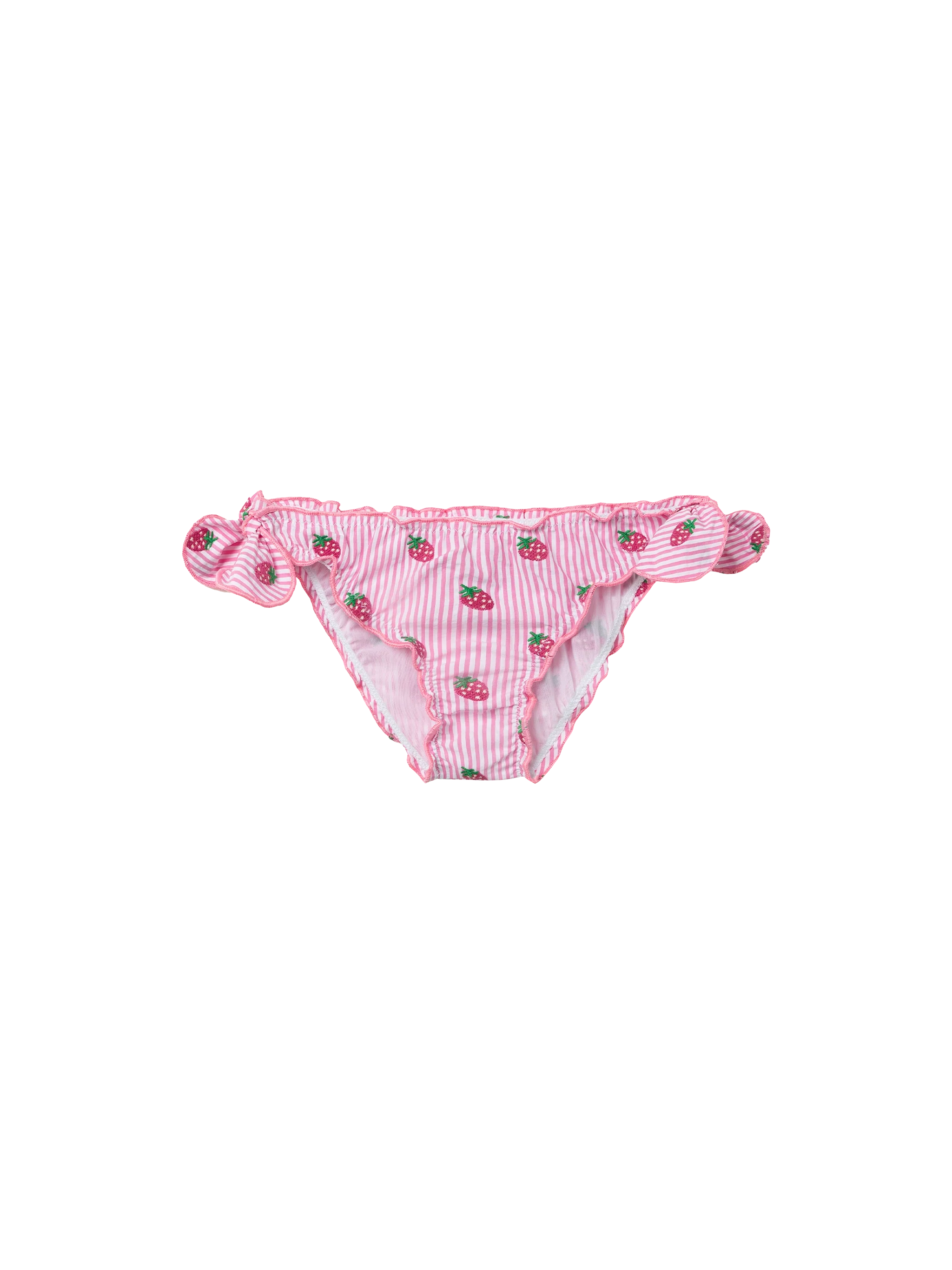 Cric Classic Swim Briefs With Gingham Print Pink Bottom