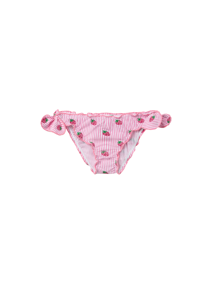 Cric Classic Swim Briefs With Gingham Print Pink Bottom