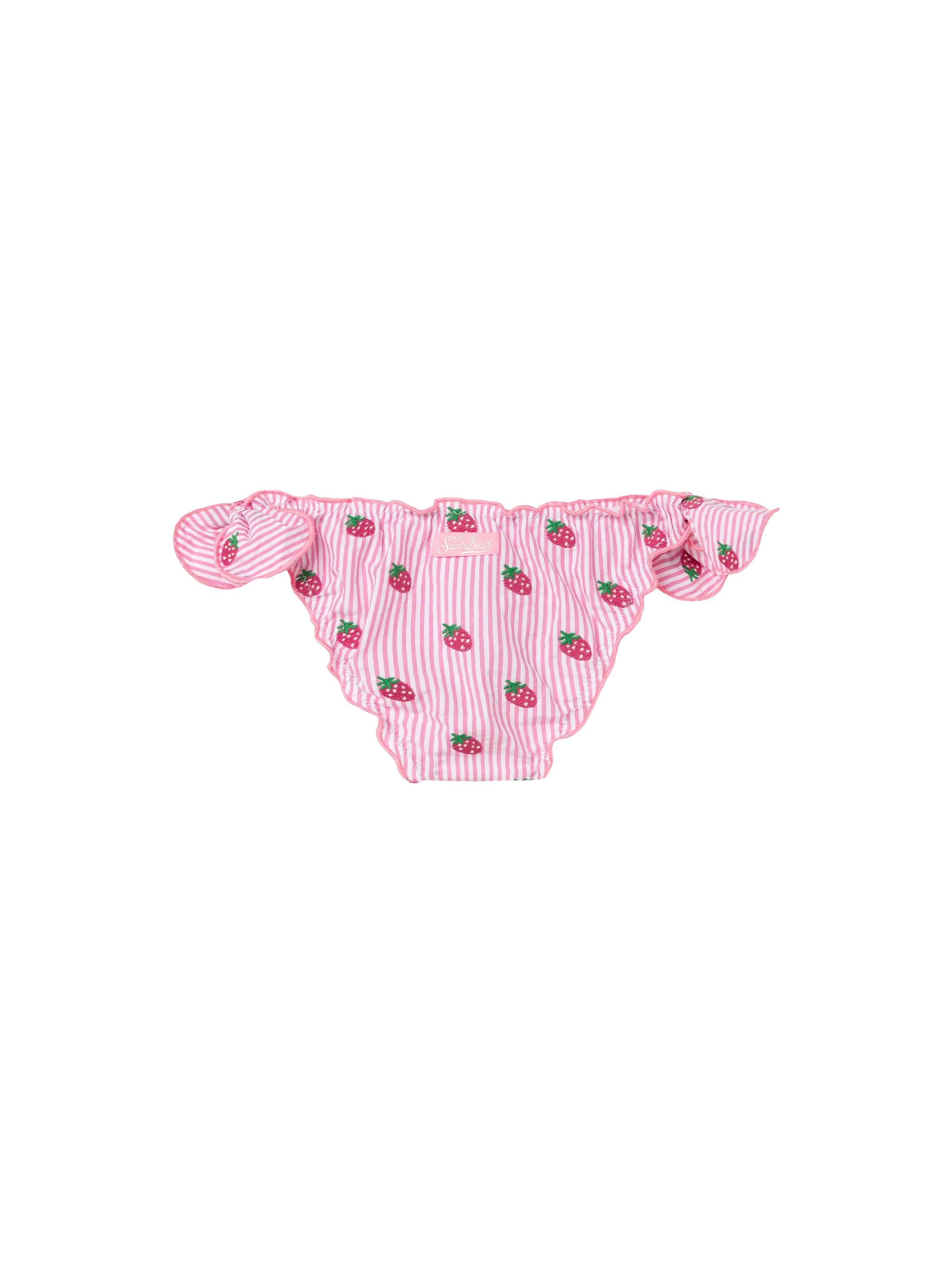 Cric Classic Swim Briefs With Gingham Print Pink Bottom