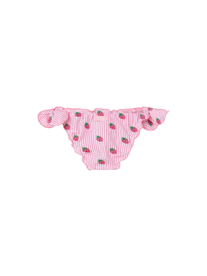 Cric Classic Swim Briefs With Gingham Print Pink Bottom