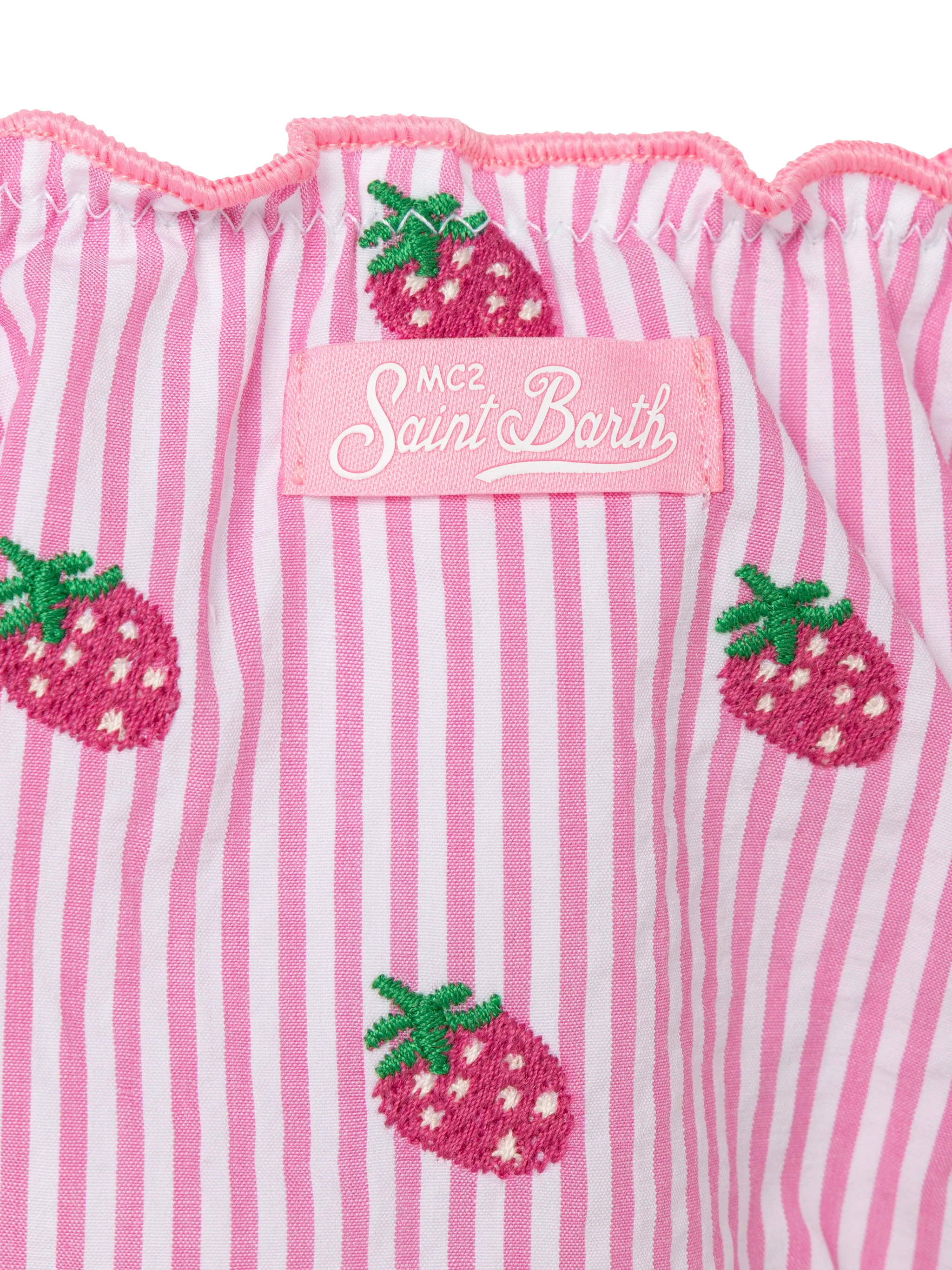 Cric Classic Swim Briefs With Gingham Print Pink Bottom