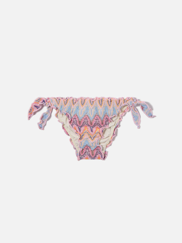 Cric Multicolor Raschel Swim Briefs Shades Of Pink Bottom