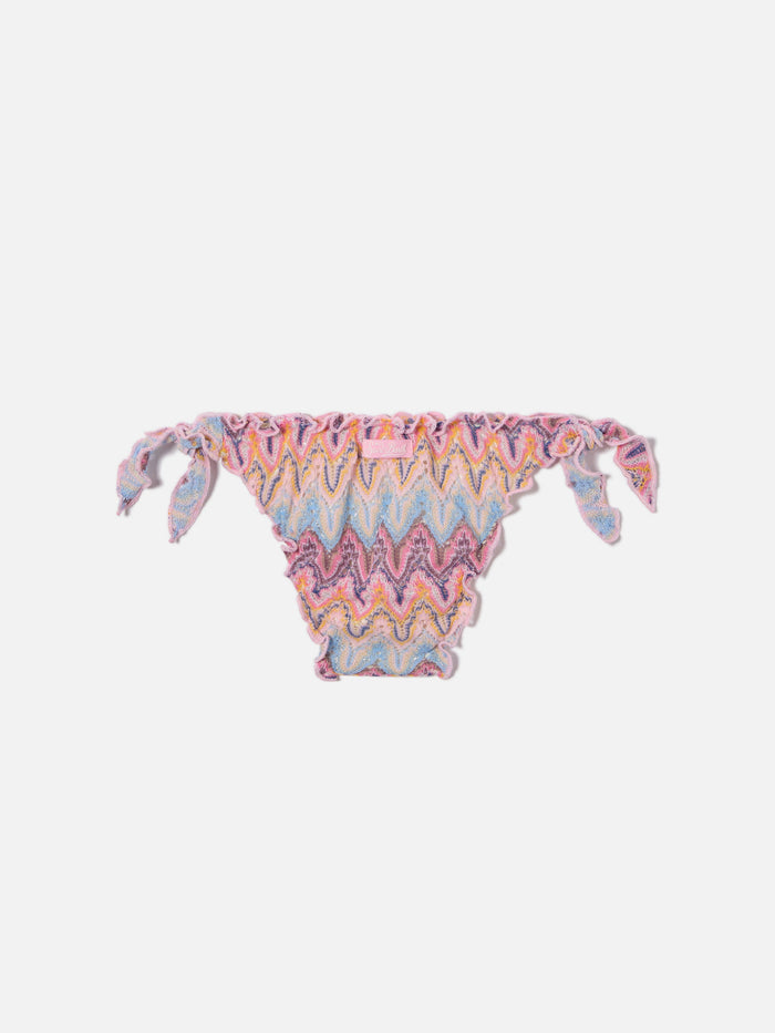 Cric Multicolor Raschel Swim Briefs Shades Of Pink Bottom