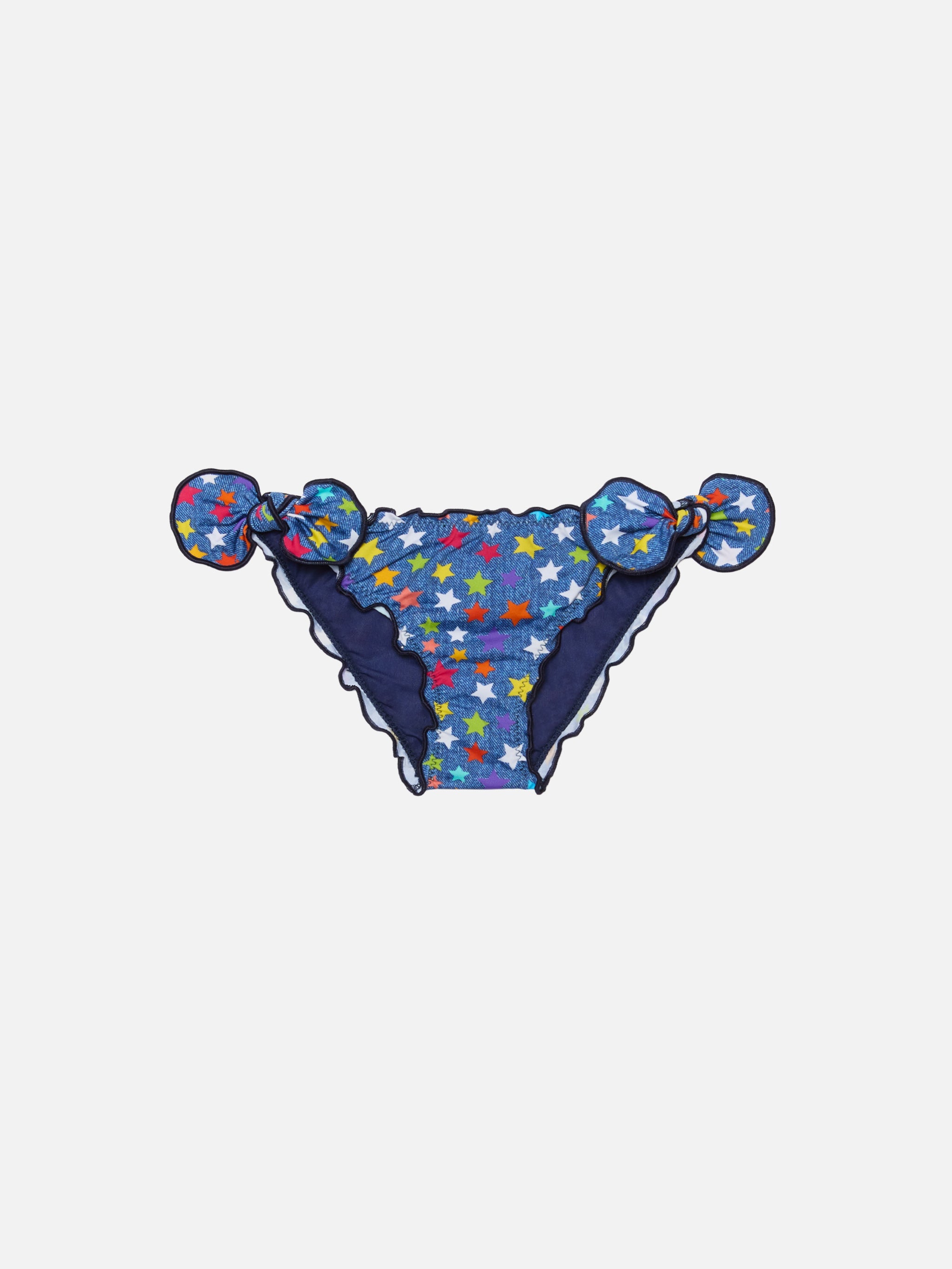 Cric Classic Swim Briefs With Stars Print Blue Bottom