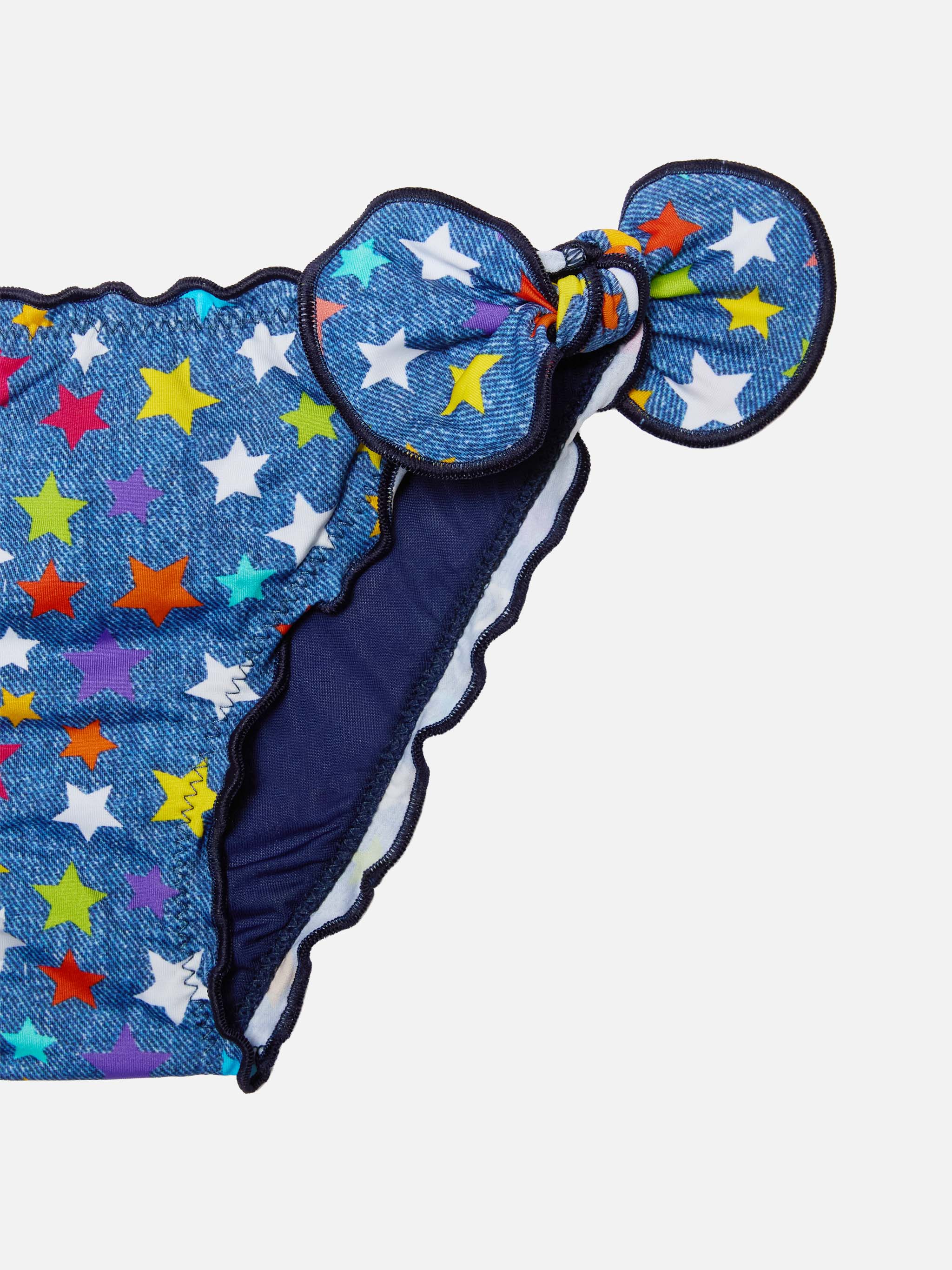 Cric Classic Swim Briefs With Stars Print Blue Bottom