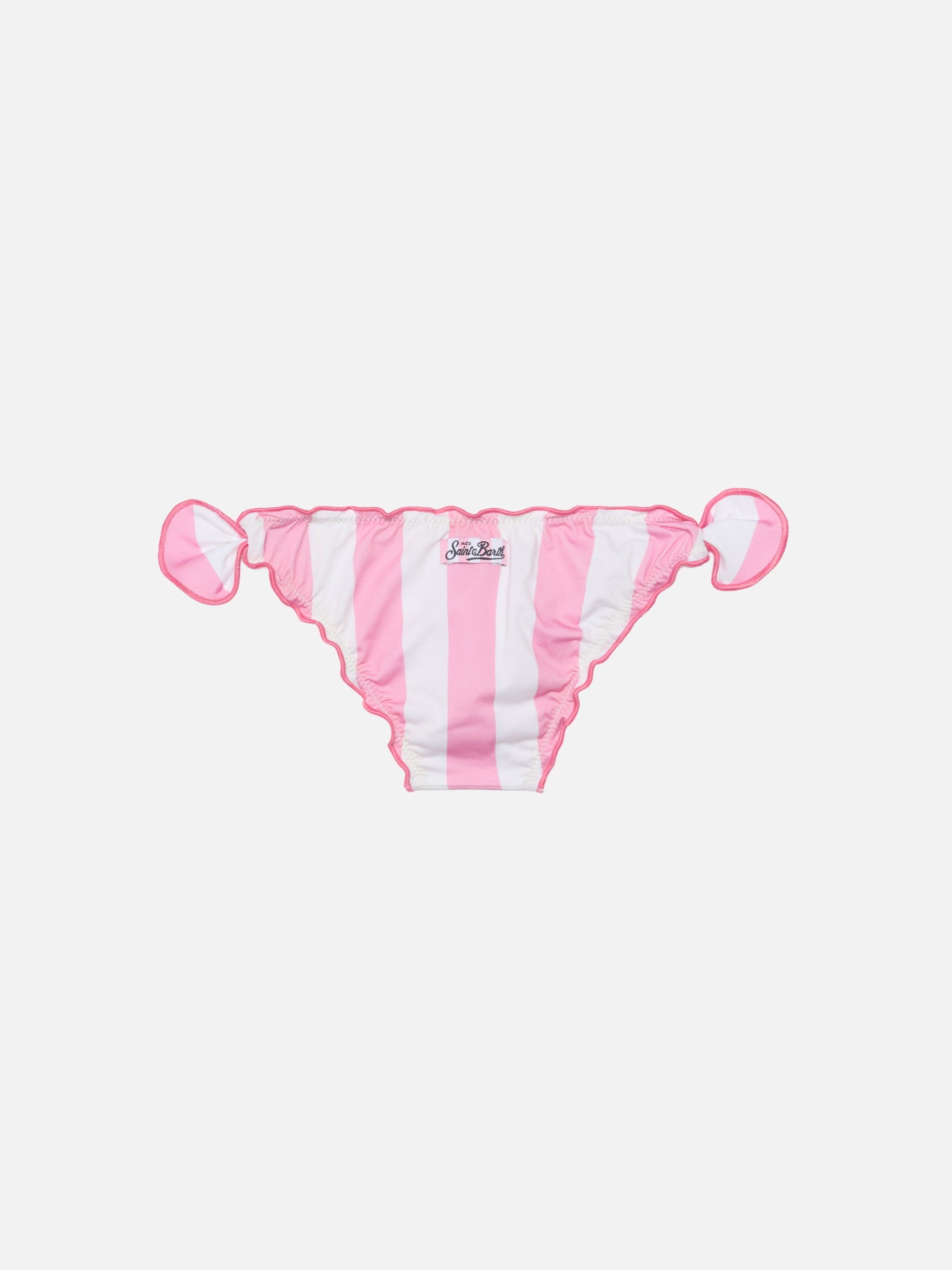 Cric Classic Swim Briefs With Pink Striped Print Bottom