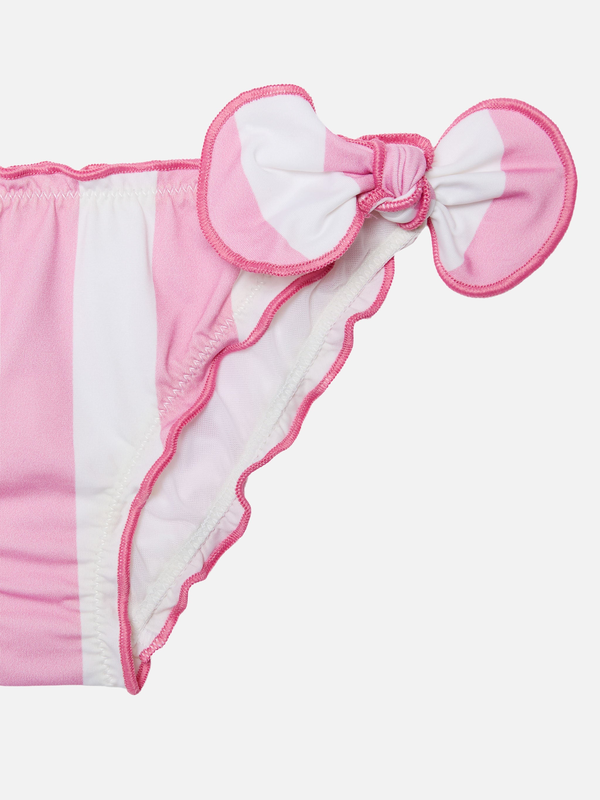 Cric Classic Swim Briefs With Pink Striped Print Bottom
