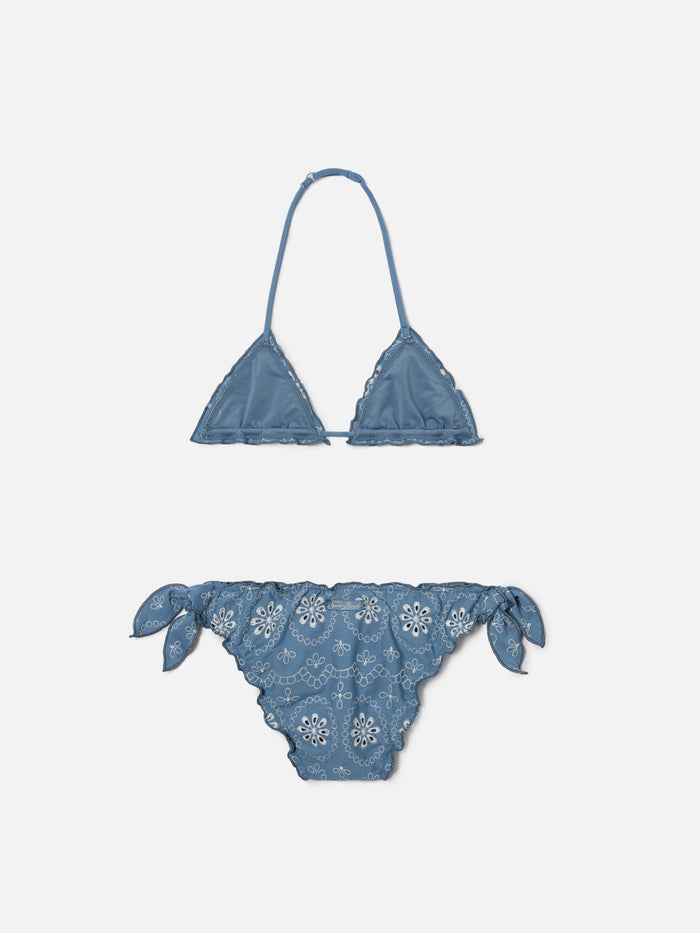 Cris Sangallo Bikini With Ruffled Edges Sky