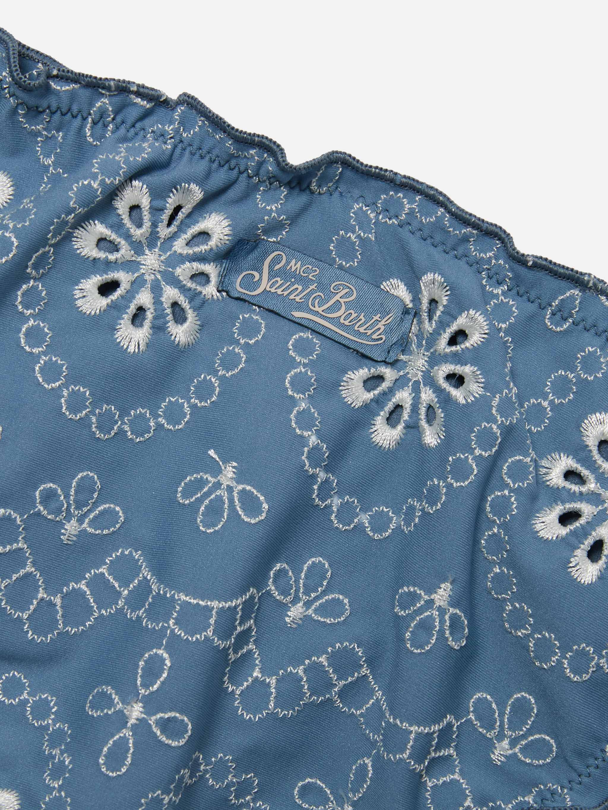Cris Sangallo Bikini With Ruffled Edges Sky