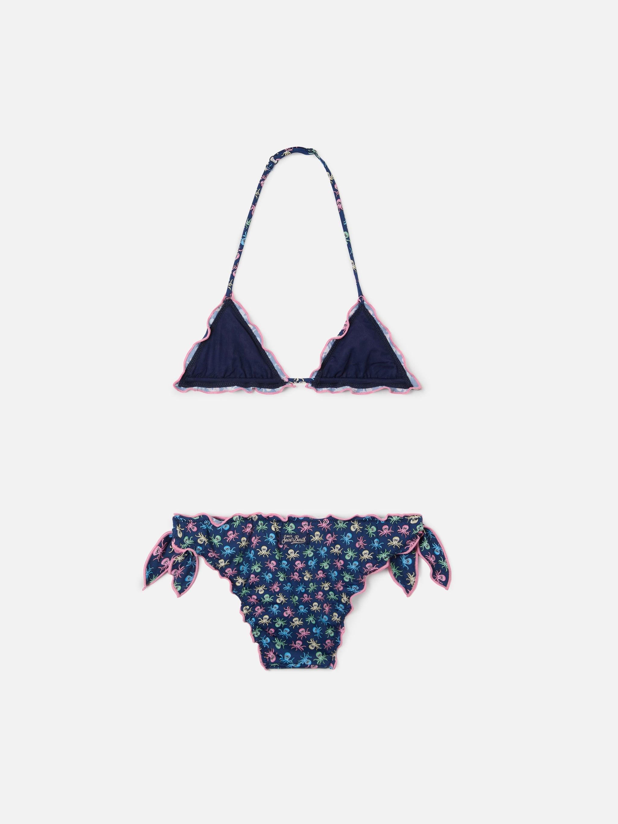 Cris Stretch Bikini With Octopus Print Blue
