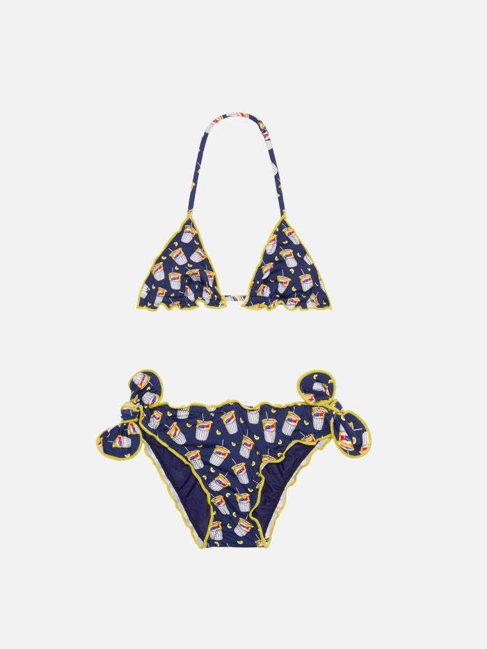 Girl Triangle Bikini With Estathé Print | Estathé® Special Edition __single__