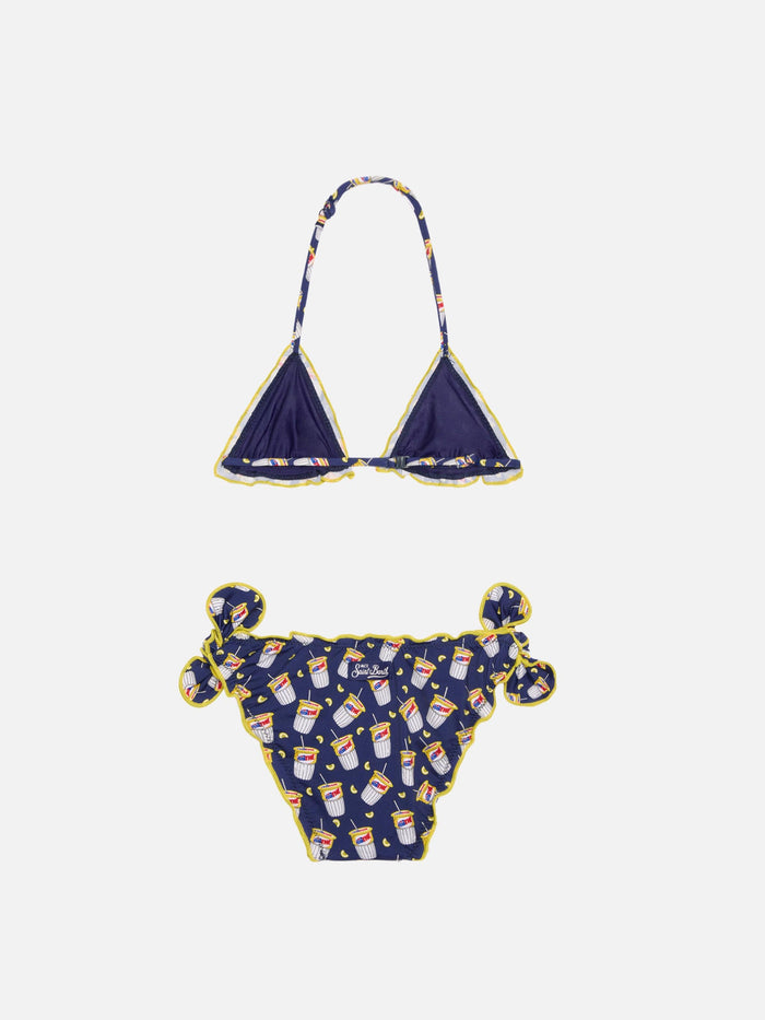 Girl Triangle Bikini With Estathé Print | Estathé® Special Edition __single__