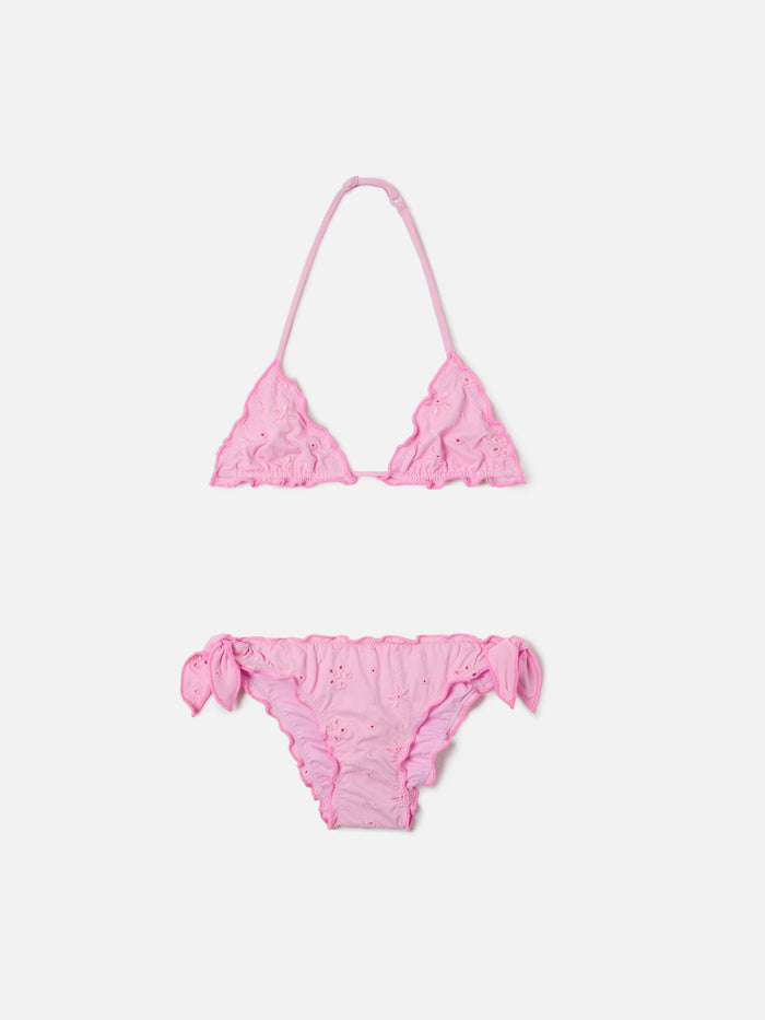 Cris Sangallo Bikini In Pink With Ruffled Edges __single__