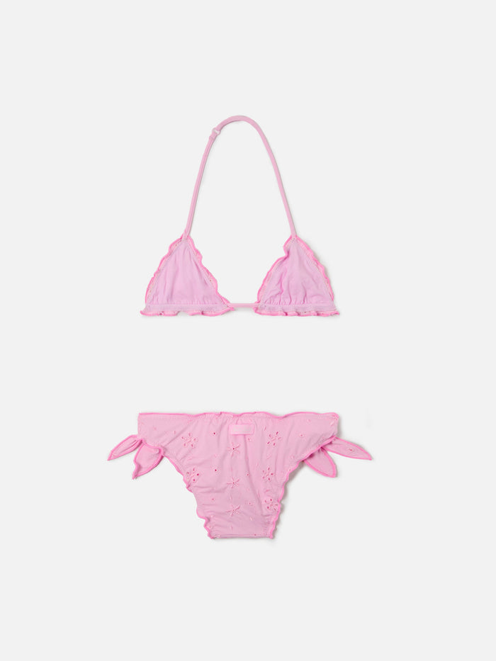 Cris Sangallo Bikini In Pink With Ruffled Edges __single__