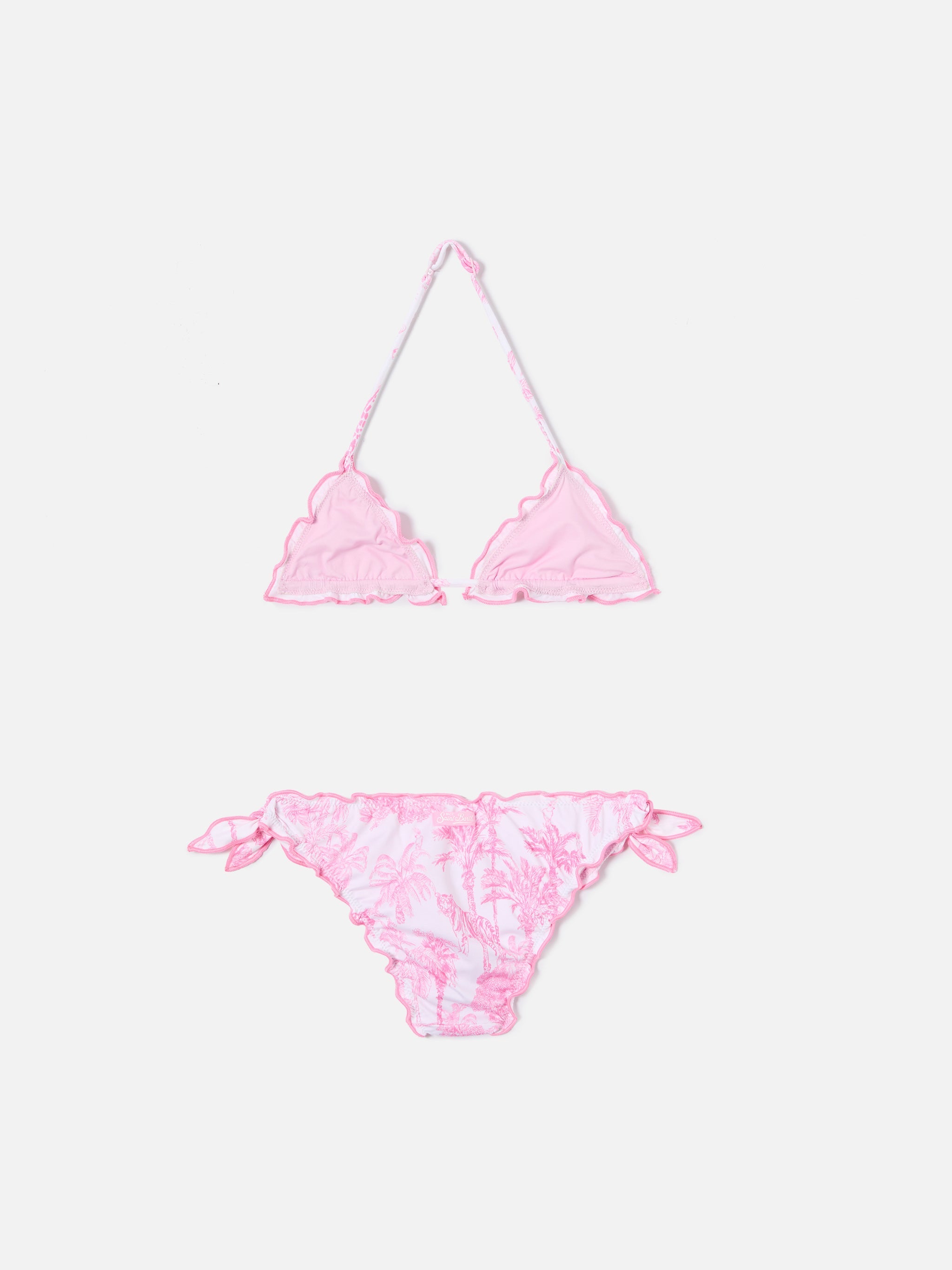 Cris Stretch Bikini With Toile De Jouy Print Pink