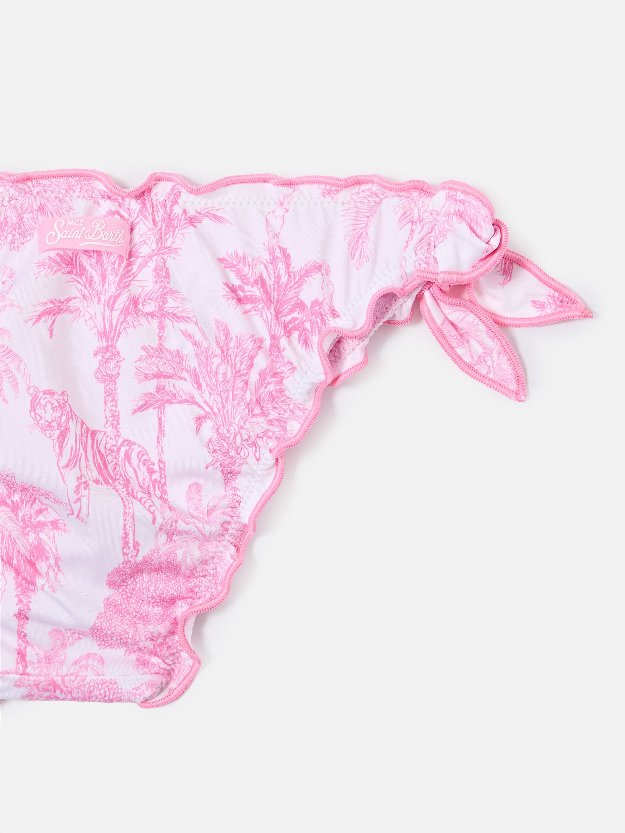 Cris Stretch Bikini With Toile De Jouy Print Pink
