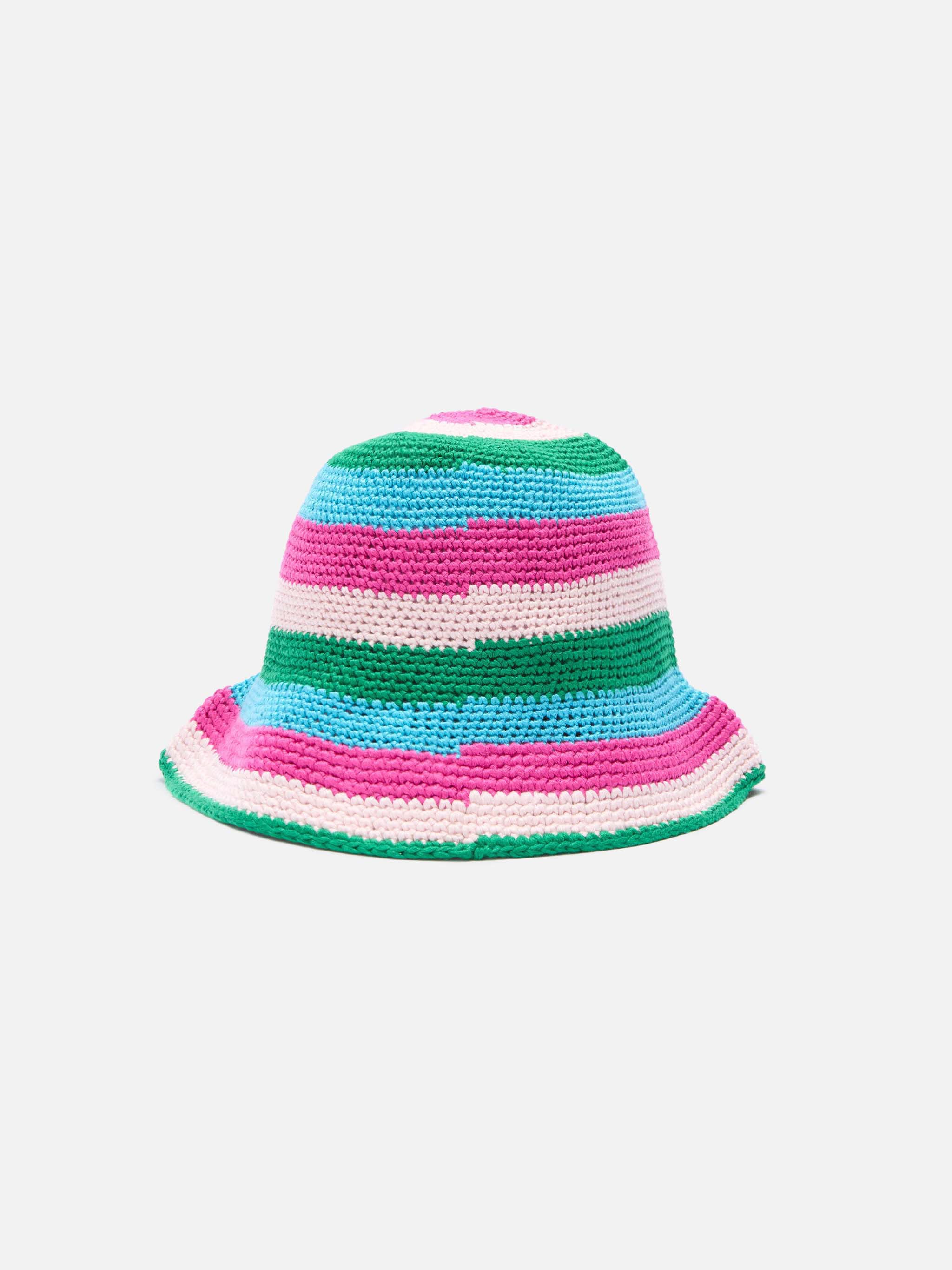Multicolor Crochet Cloche Hat