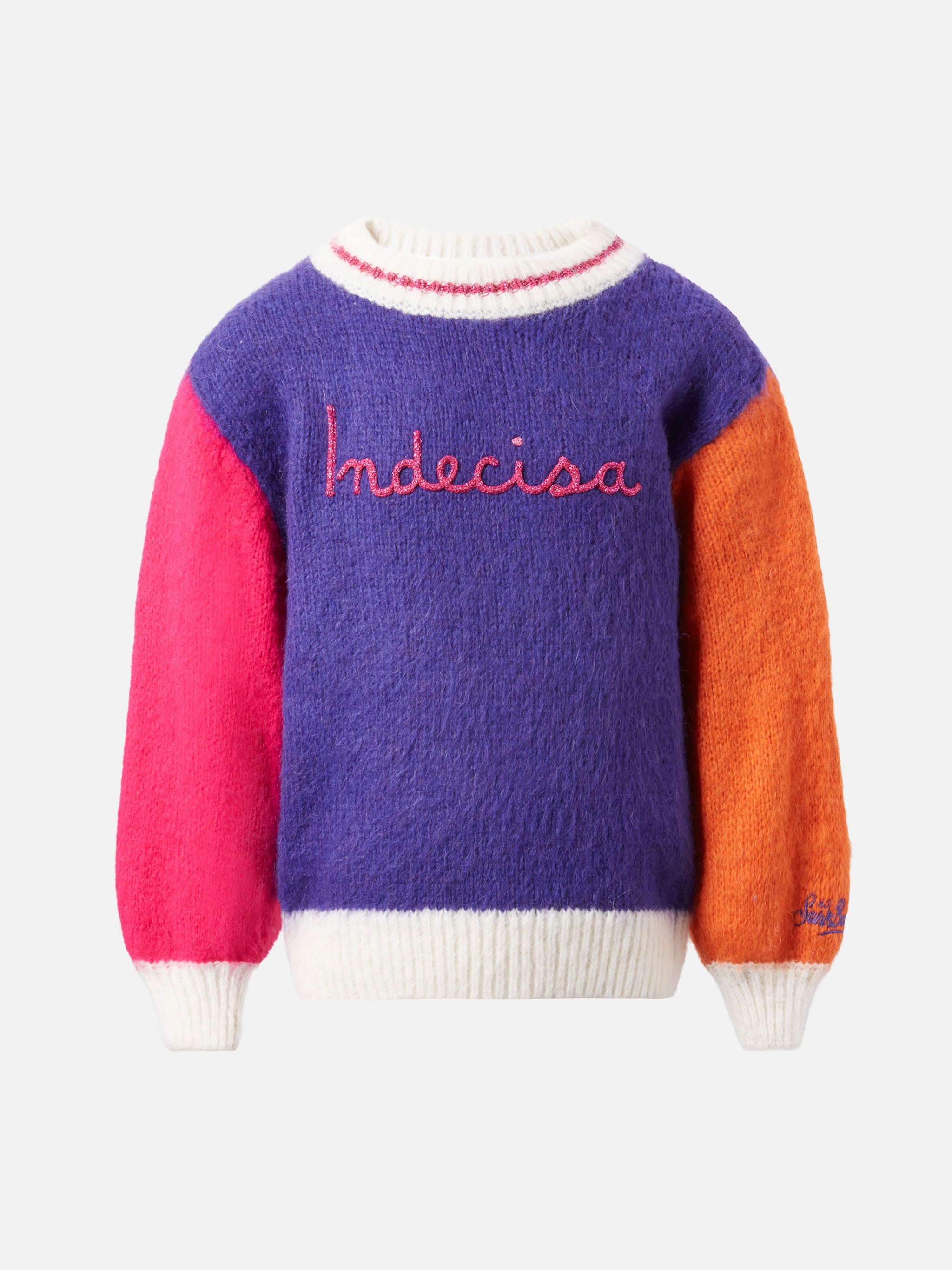 Boxy Sweater Danya Soft Jr With Indecisa Embroidery Pink