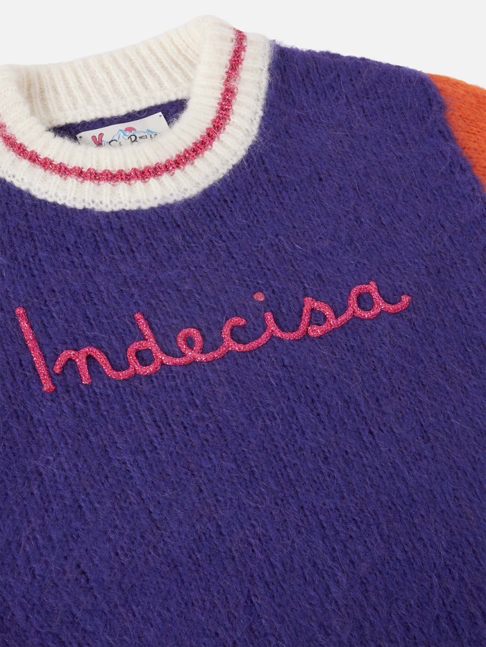Boxy Sweater Danya Soft Jr With Indecisa Embroidery Pink