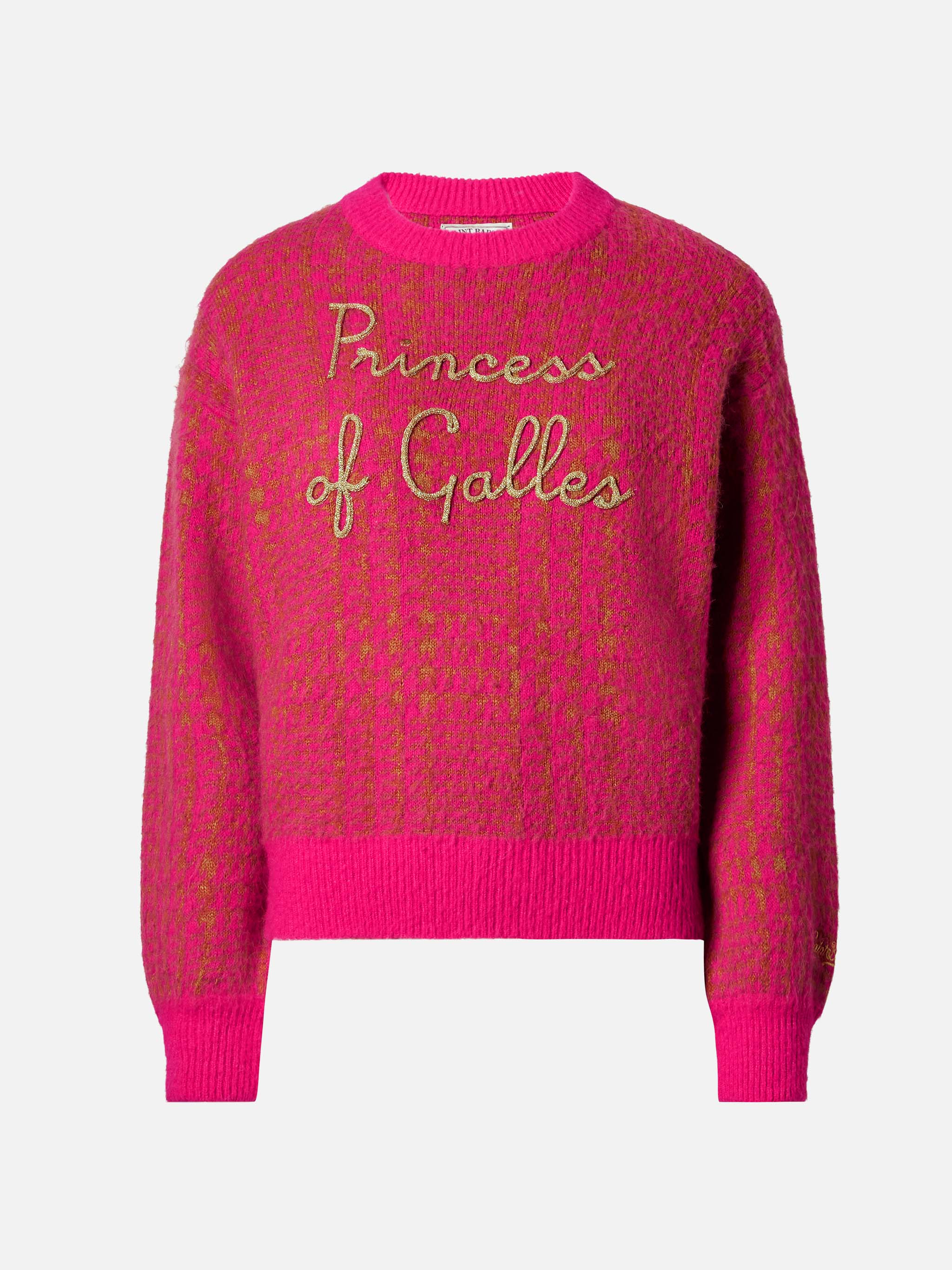 Pink Prince Of Wales Danya Soft Sweater