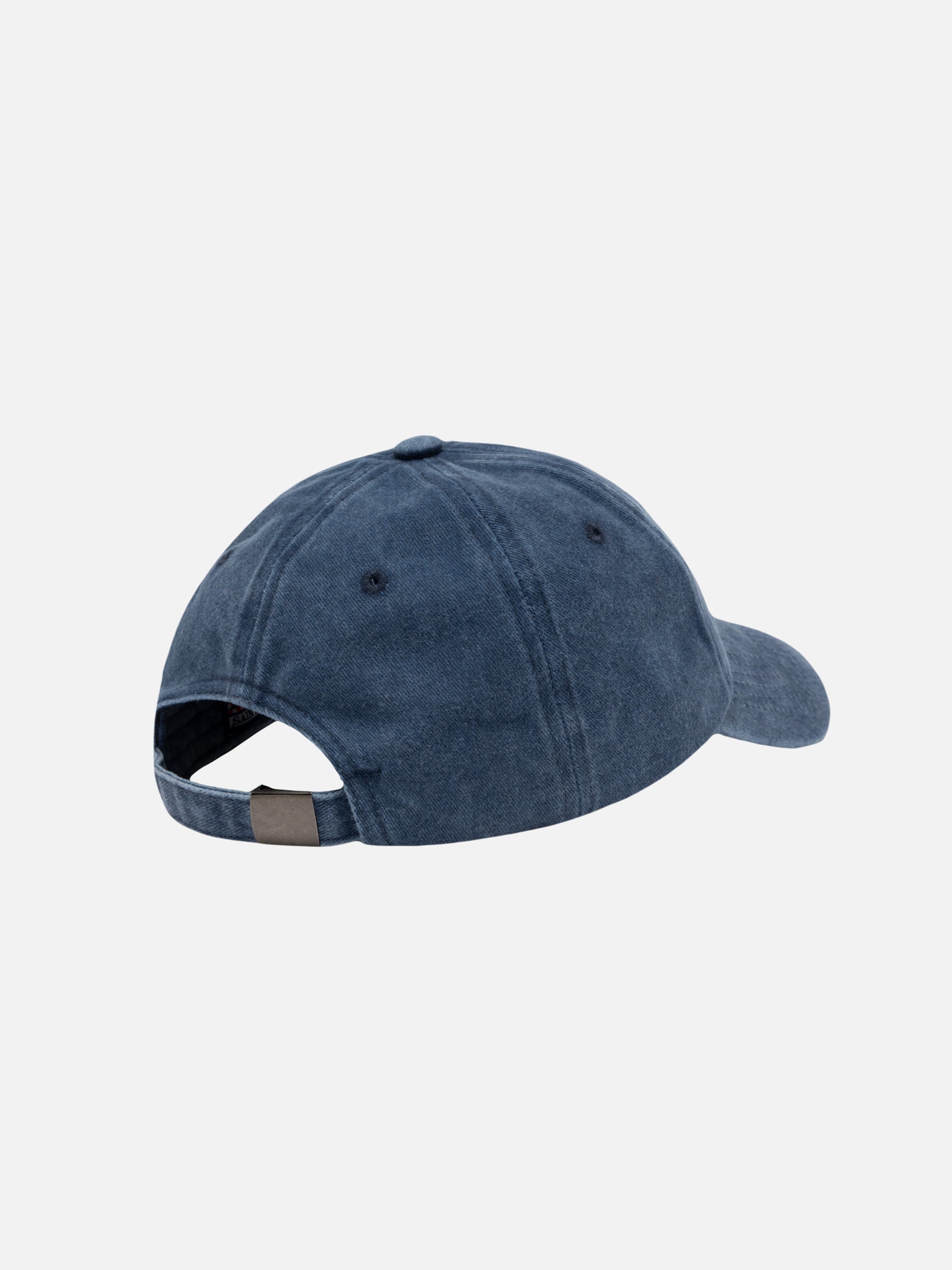 Davis Navy Blue Denim Ball Cap With St. Barth Embroidery Hat