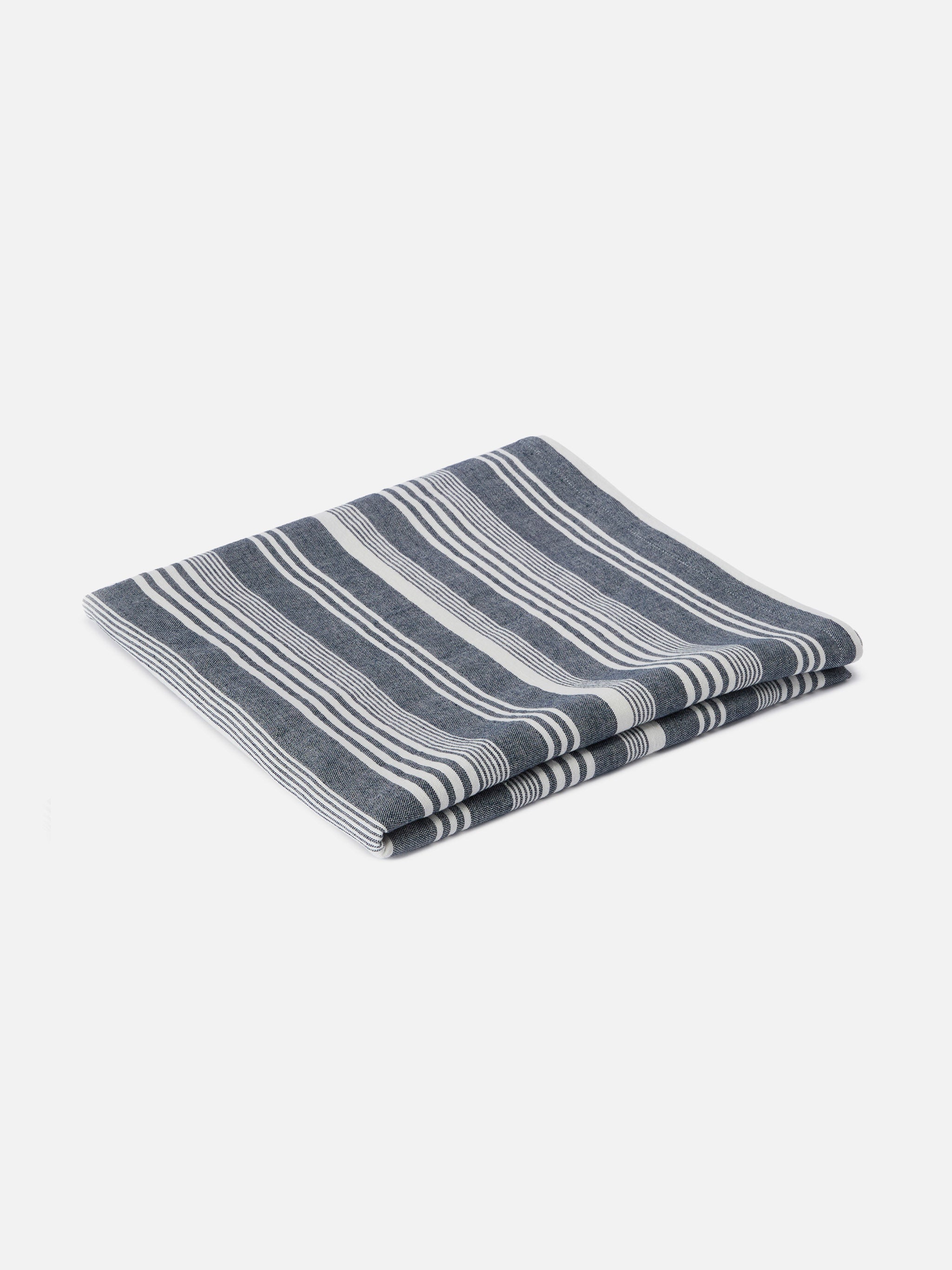 Microfiber Extra Large Beach Towel Deauville With Blue Striped Print