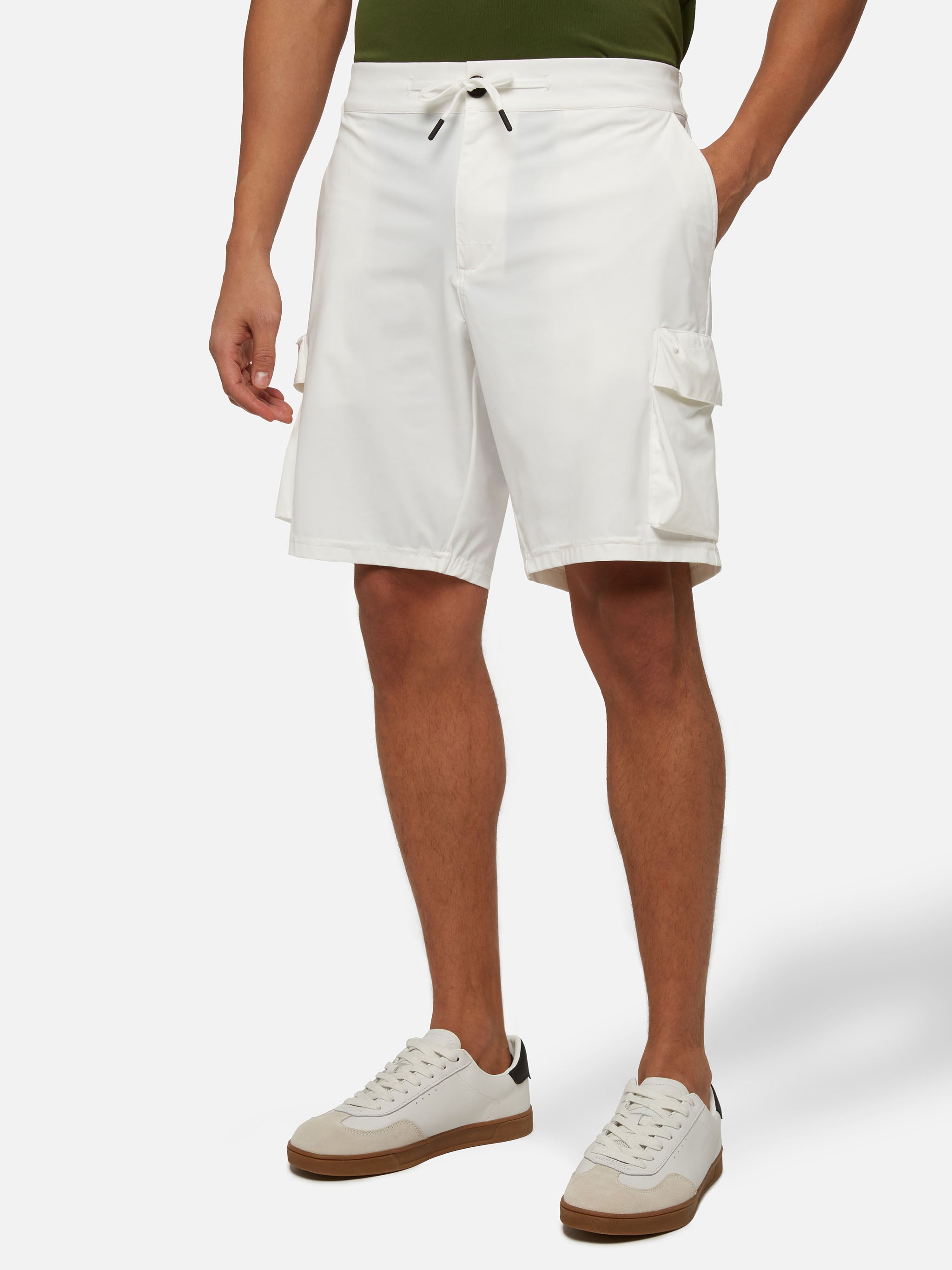 Off-White Technic Fabric Bermuda Shorts Deck Pant