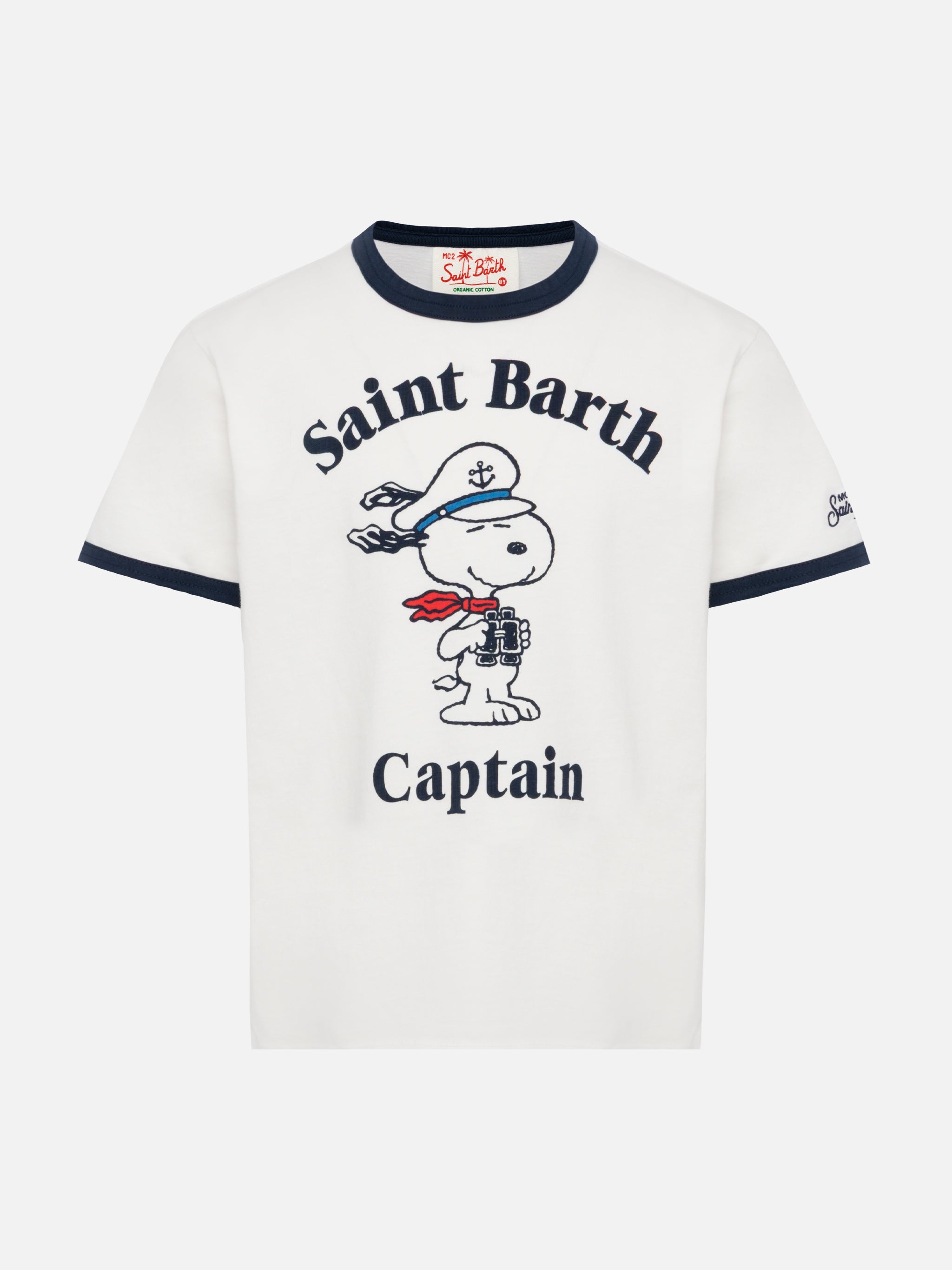 Dean Jr Cotton T-Shirt With Snoopy Print |snoopy Peanuts® Special Edition White