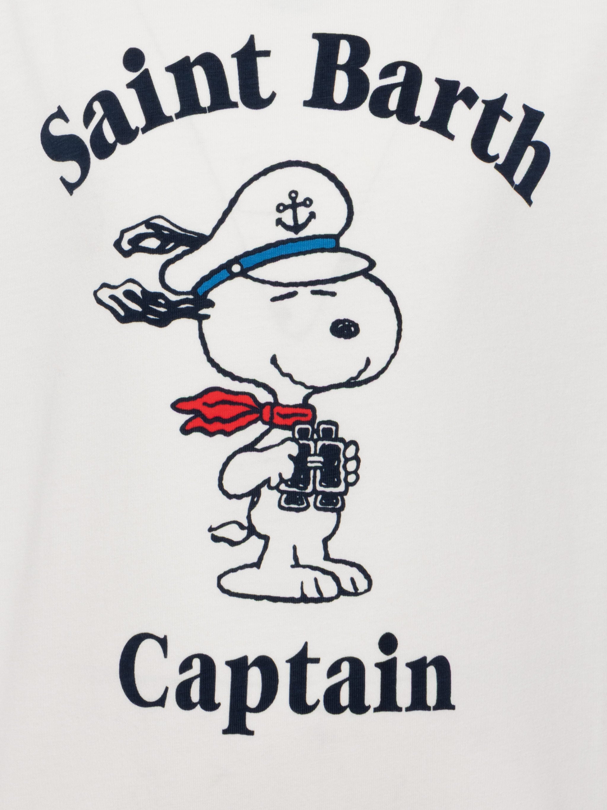 Dean Jr Cotton T-Shirt With Snoopy Print |snoopy Peanuts® Special Edition White