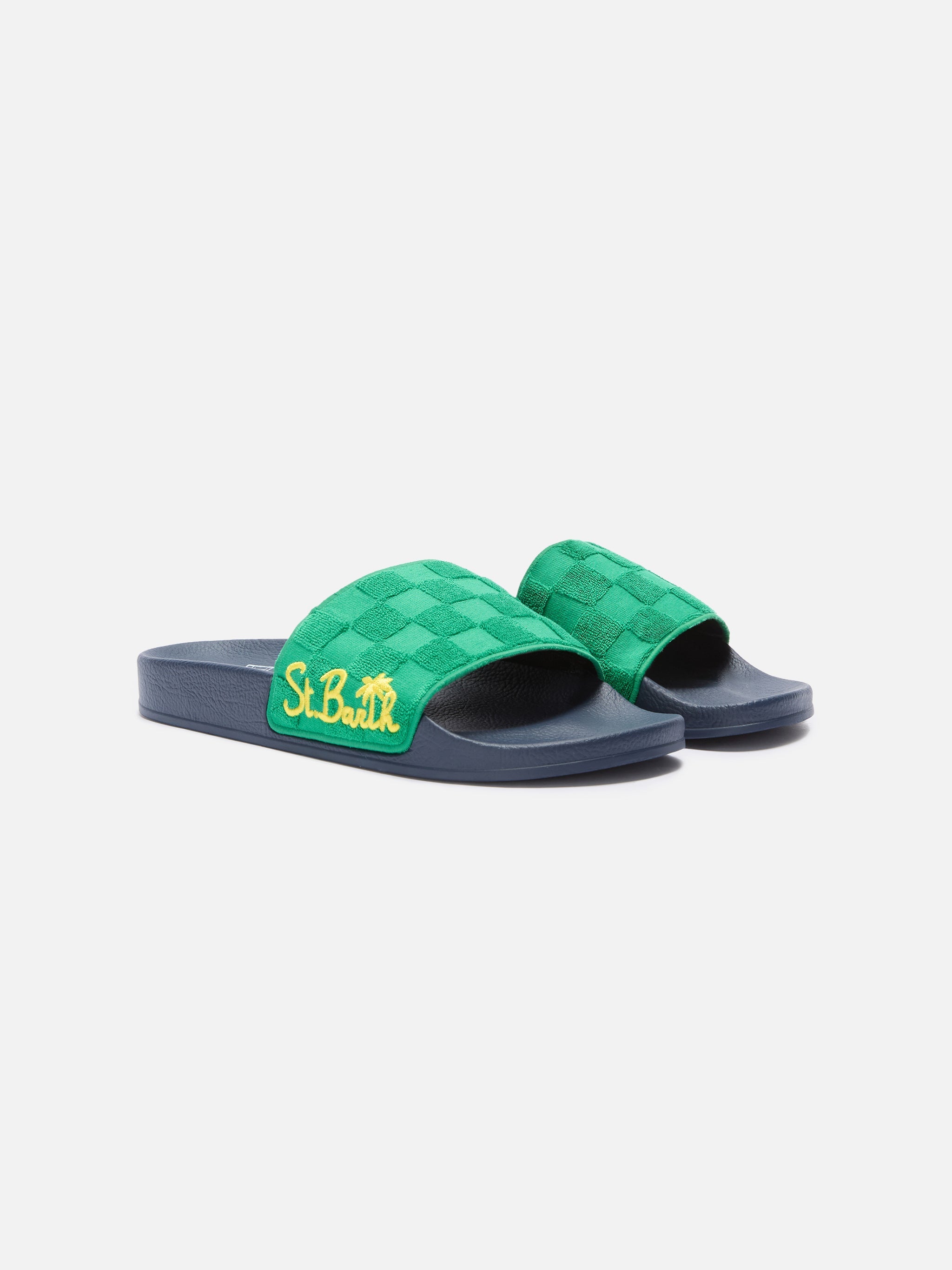 Mens Slippers With Saint Barth Logo Flip Flop