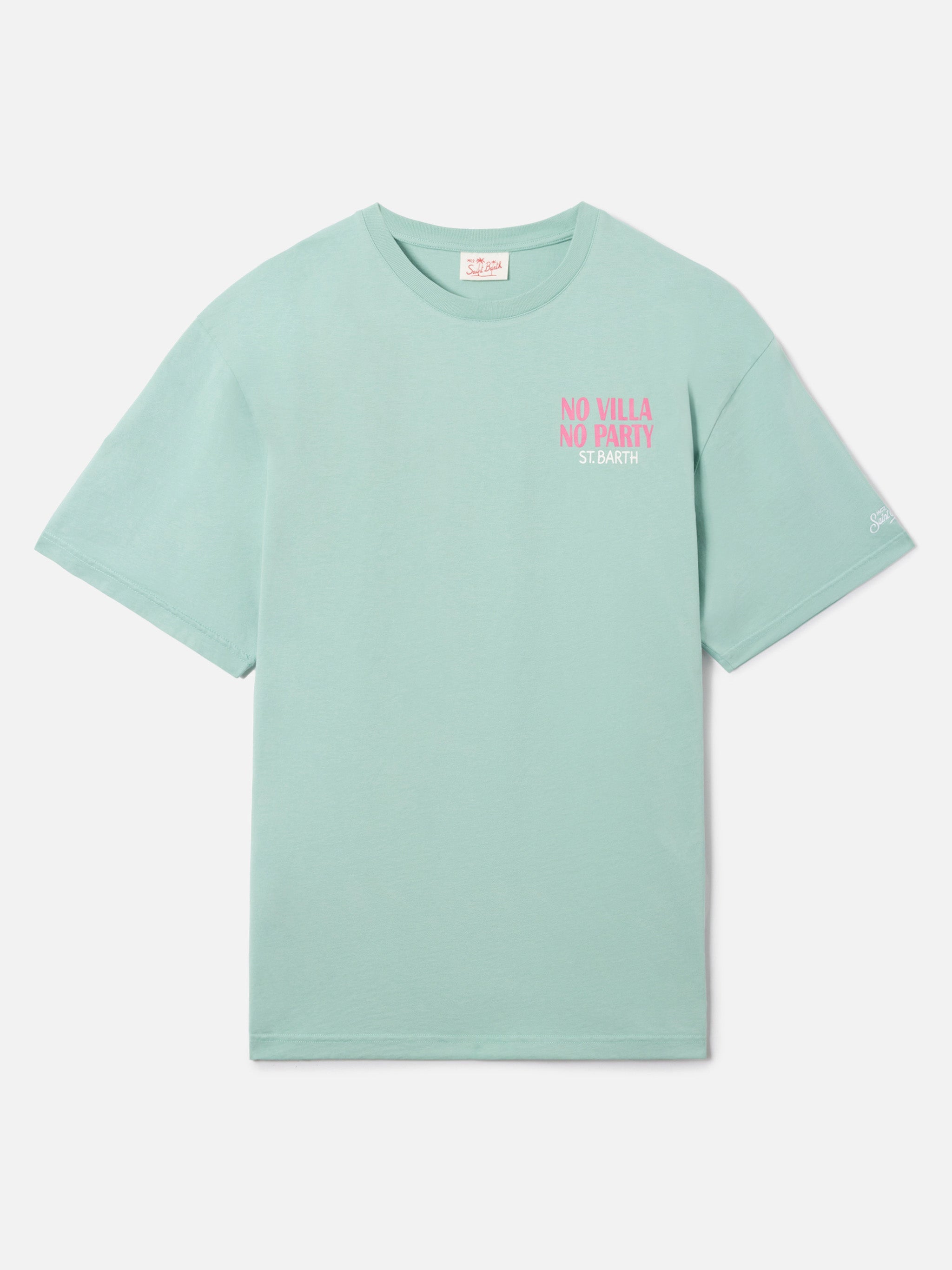 Green Delmar T-Shirt With No Villa Party Print And Maxi Graphic On The Back