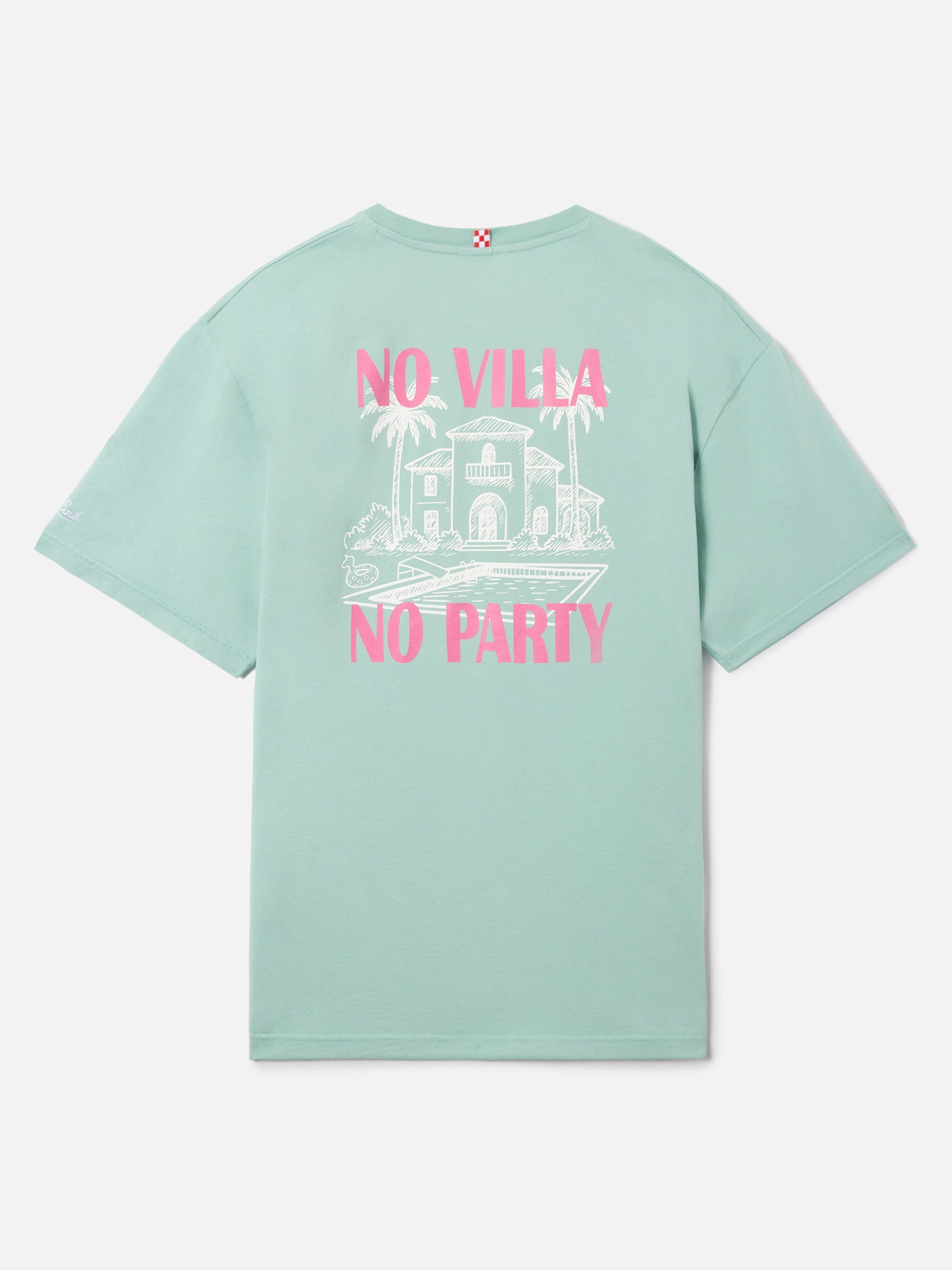 Green Delmar T-Shirt With No Villa Party Print And Maxi Graphic On The Back